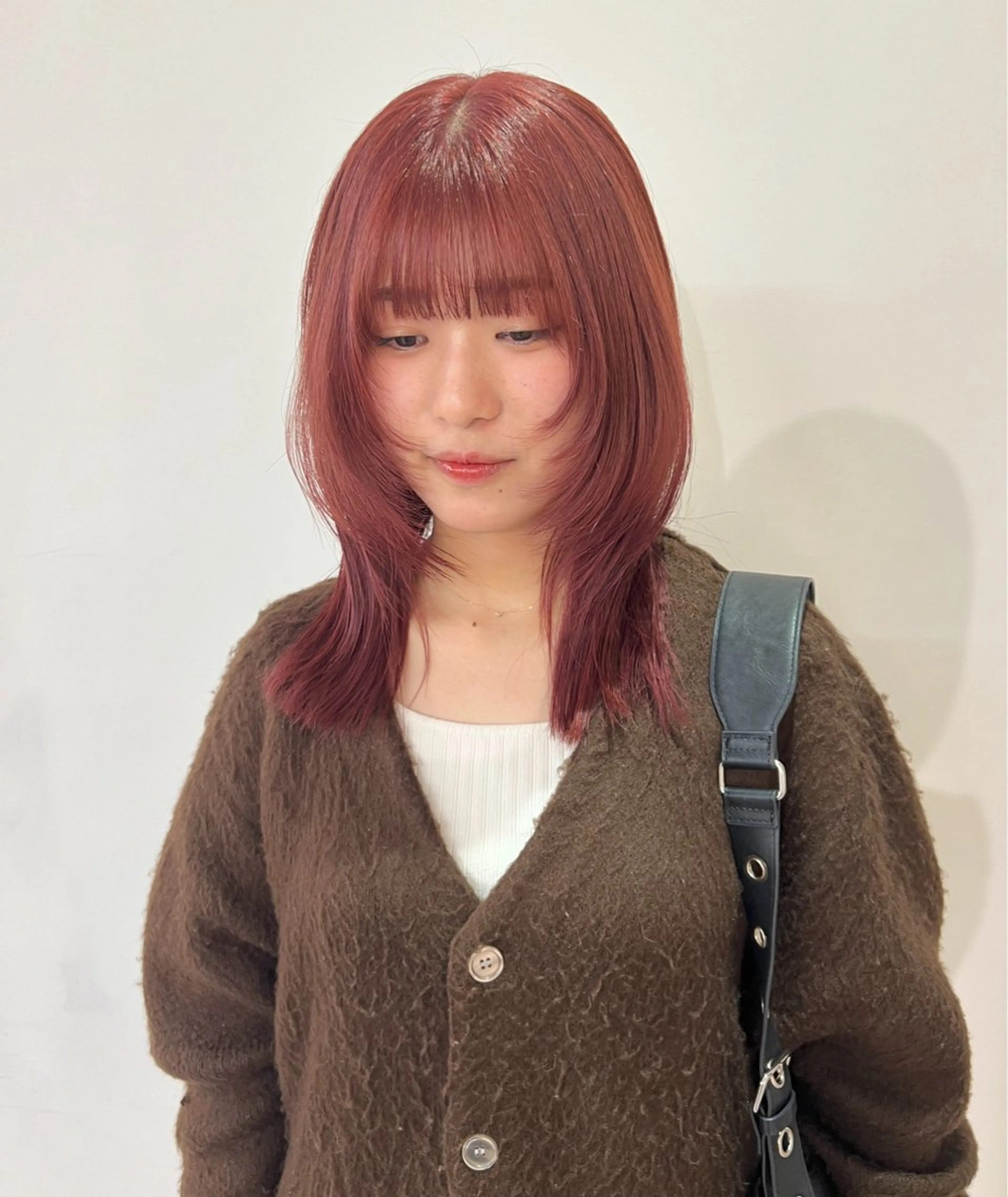 ミディアム カラー カット ヘアカラー MARU レイヤー/パーマのヘアスタイル