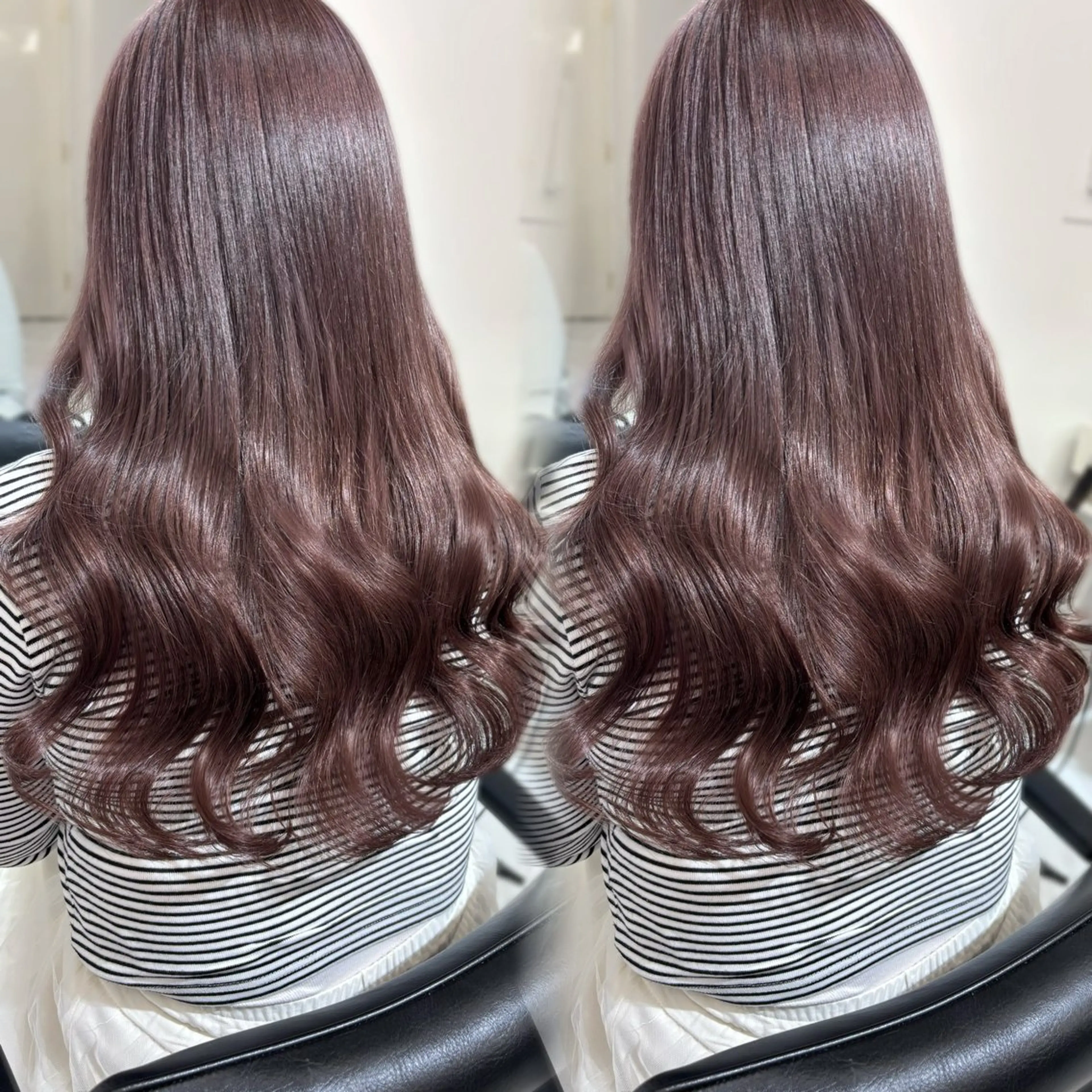 セミロング カラー ブリーチ ブラウンカラー ラベンダーカラー ラベンダーブラウン ブリーチなしカラー カット ヘアカラー トリートメント 盛れる顔周り🤍渋谷 Risa🎀のヘアスタイル