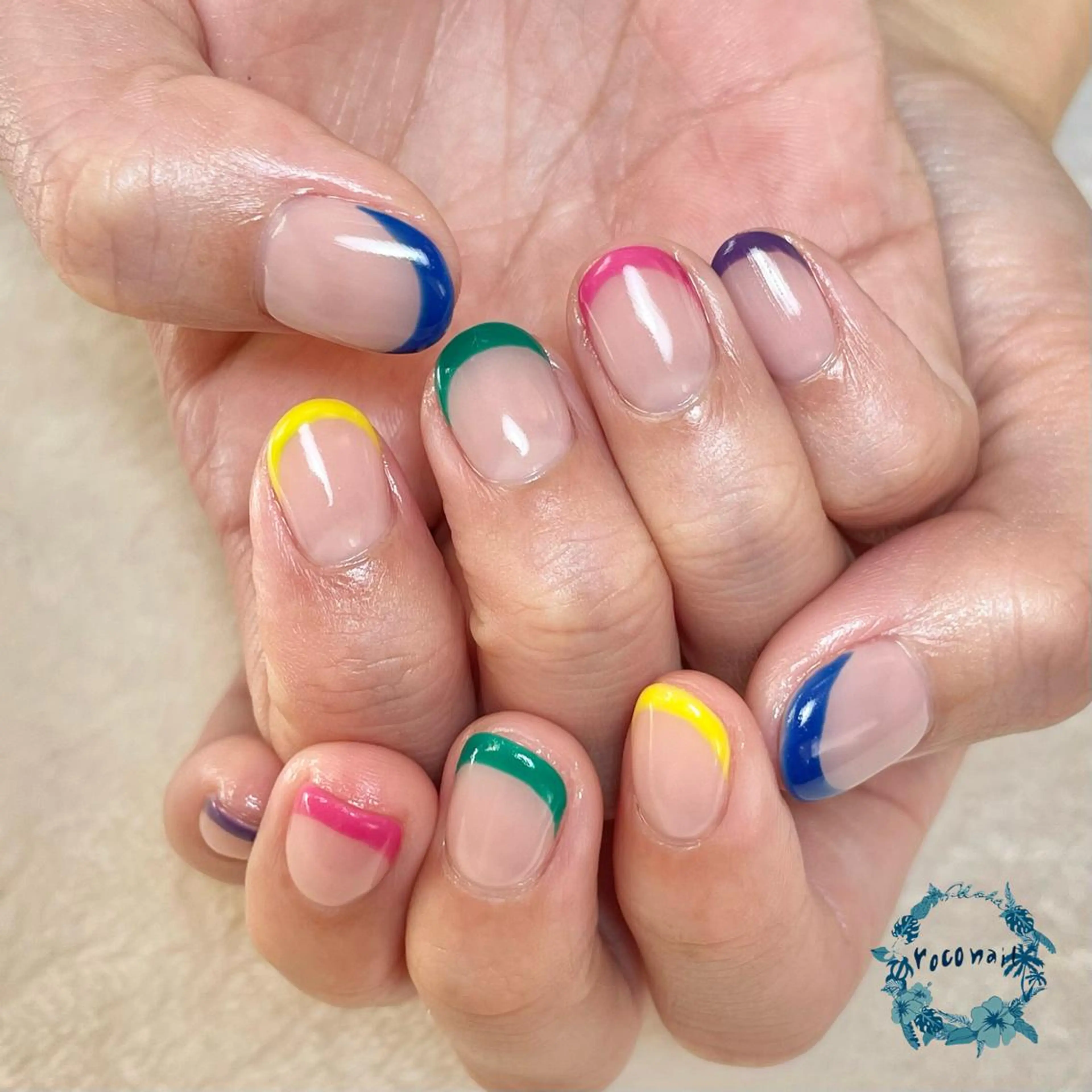 ネイル フレンチネイル ハンドネイル roconail ヒロコのネイルデザイン