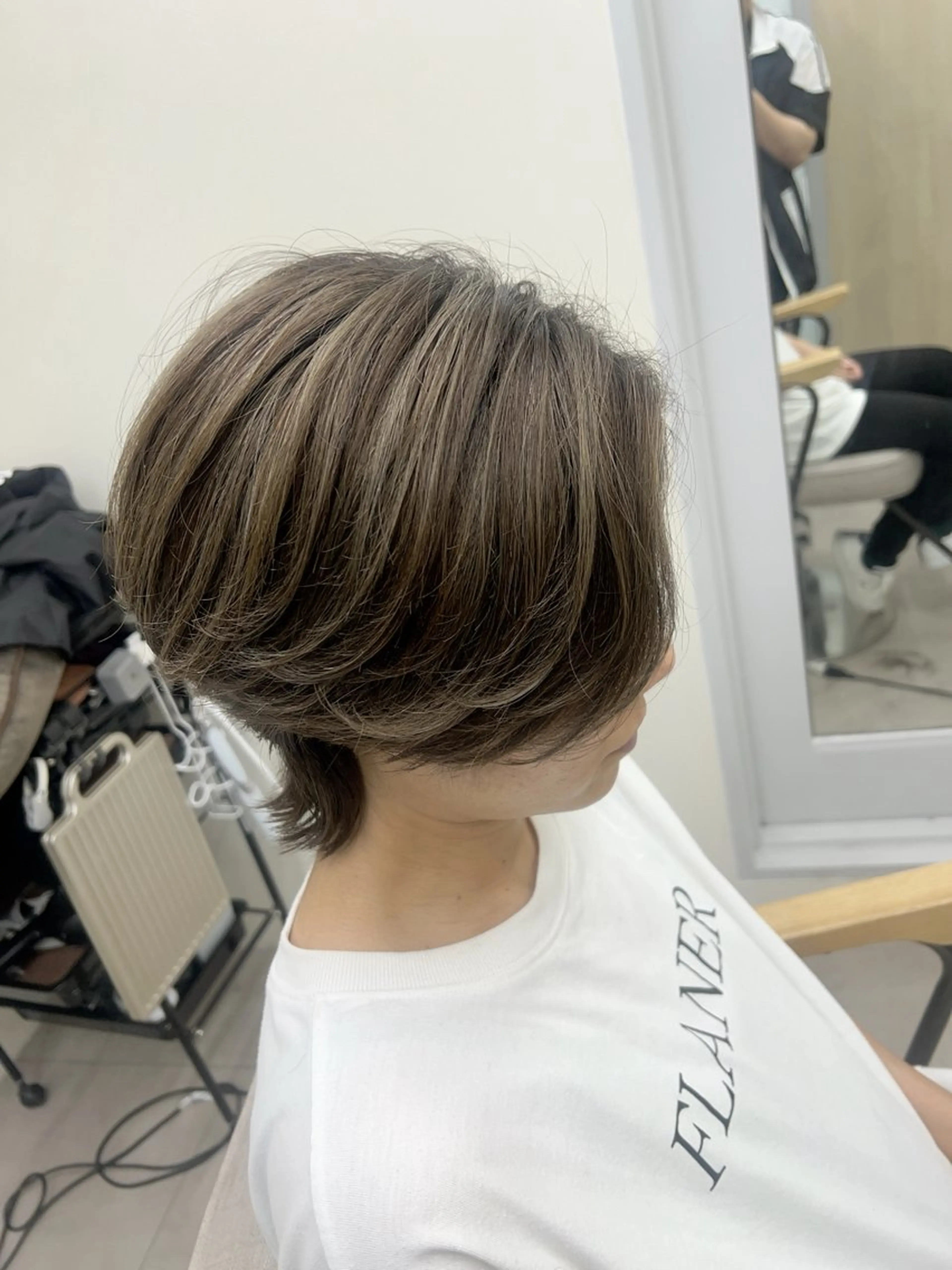 ショート カラー メンズ レイヤー ウルフ 弓木啓輔のヘアスタイル