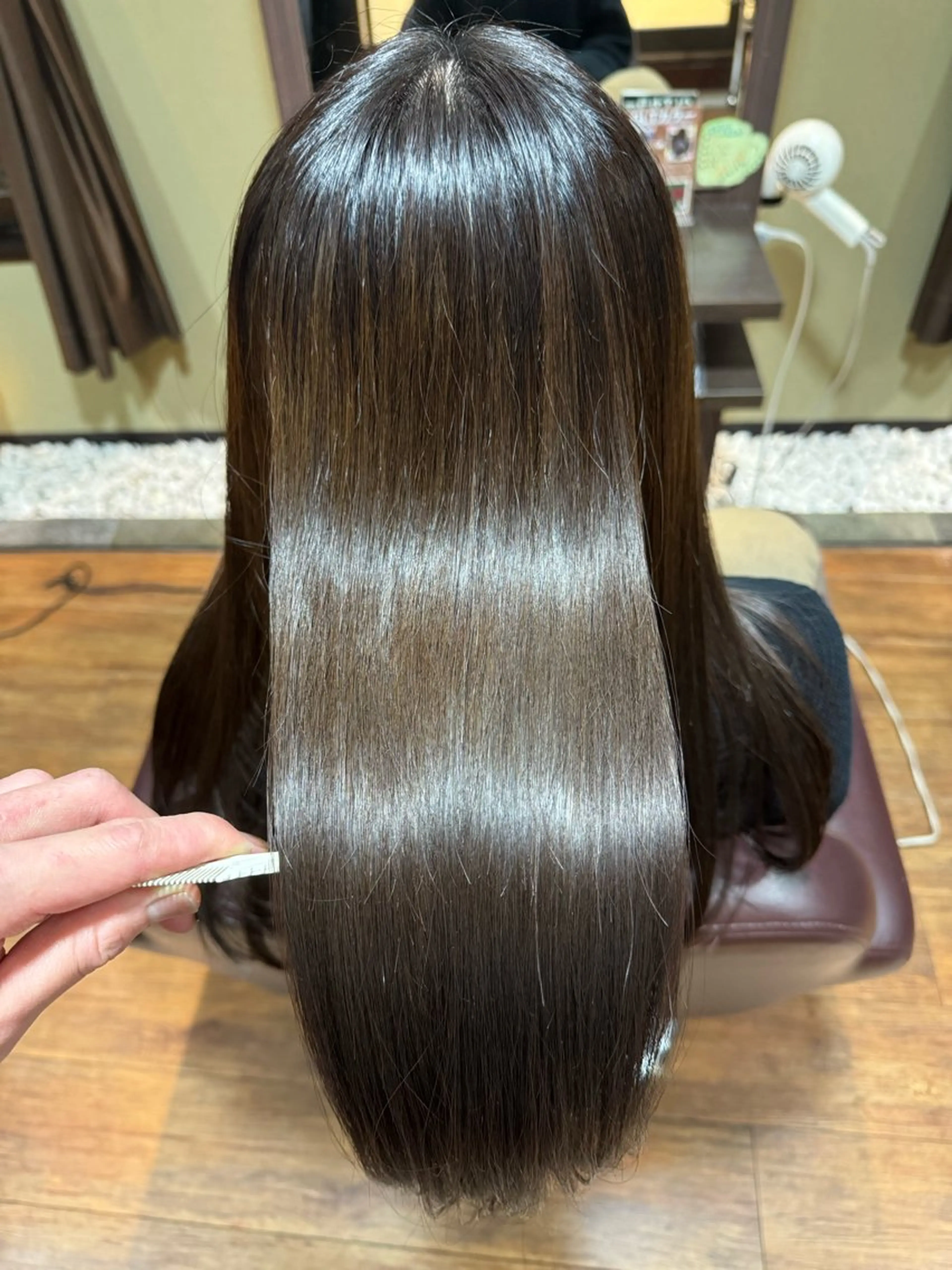 ロング カット 縮毛矯正 トリートメント 【縮毛矯正/カラー】 今野寛己のヘアスタイル