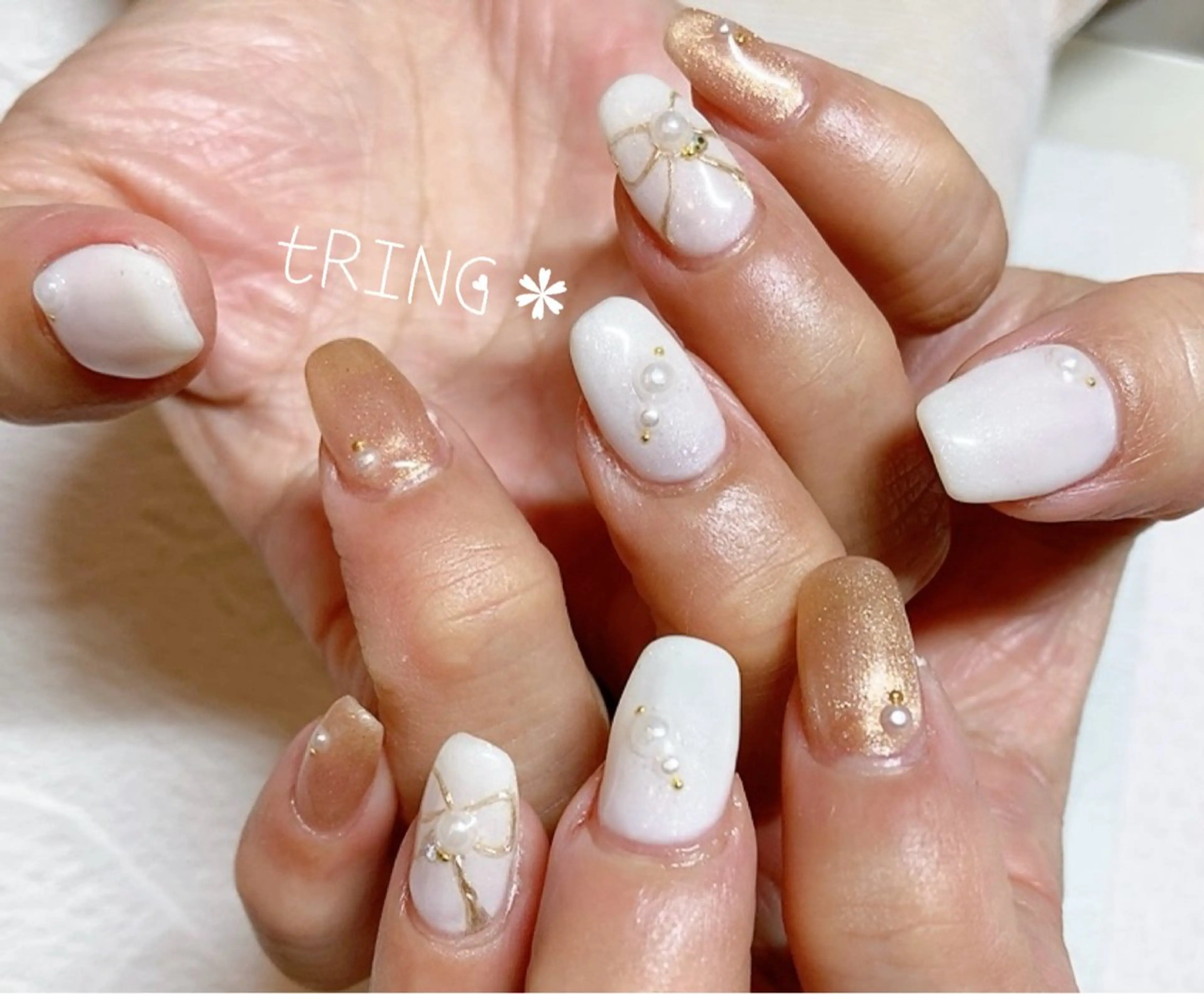 ネイル ハンドネイル tRING＊ しいの木台のネイルデザイン