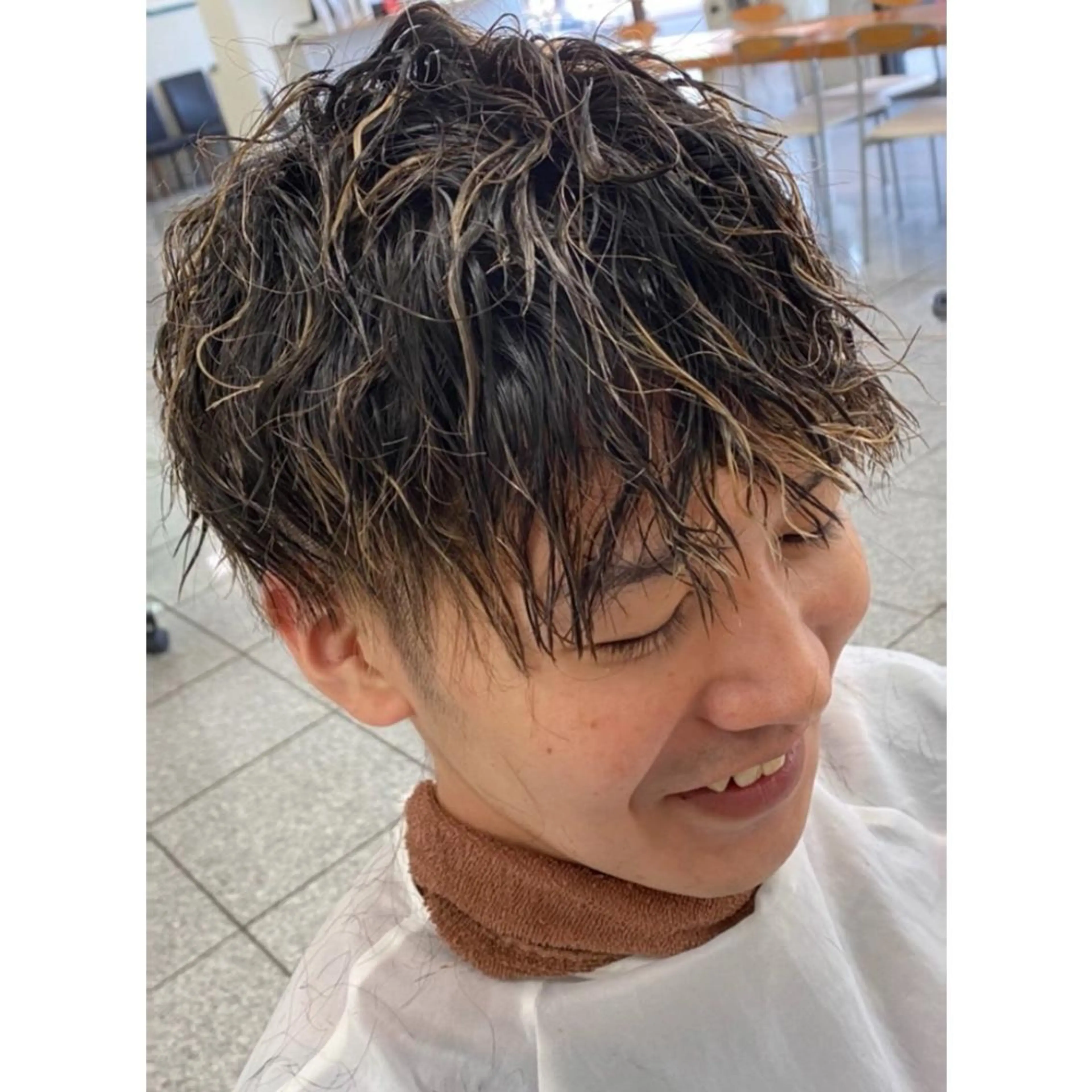 ショート ツイストパーマ ボブ/ぱつっとボブ/ 谷口 海星のヘアスタイル