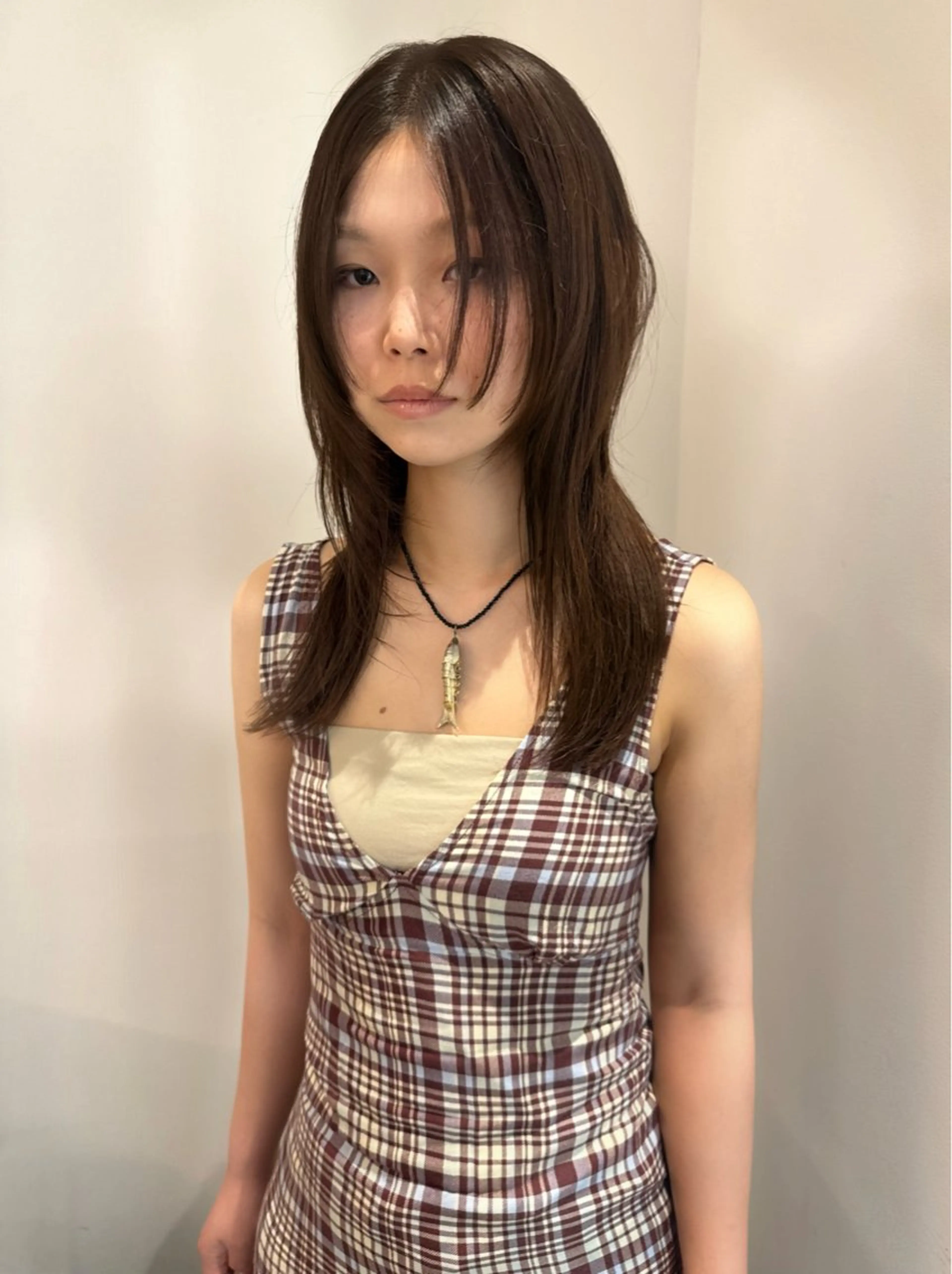 セミロング カラー ブラウンカラー カット ヘアカラー トリートメント misa___boo MISAのヘアスタイル