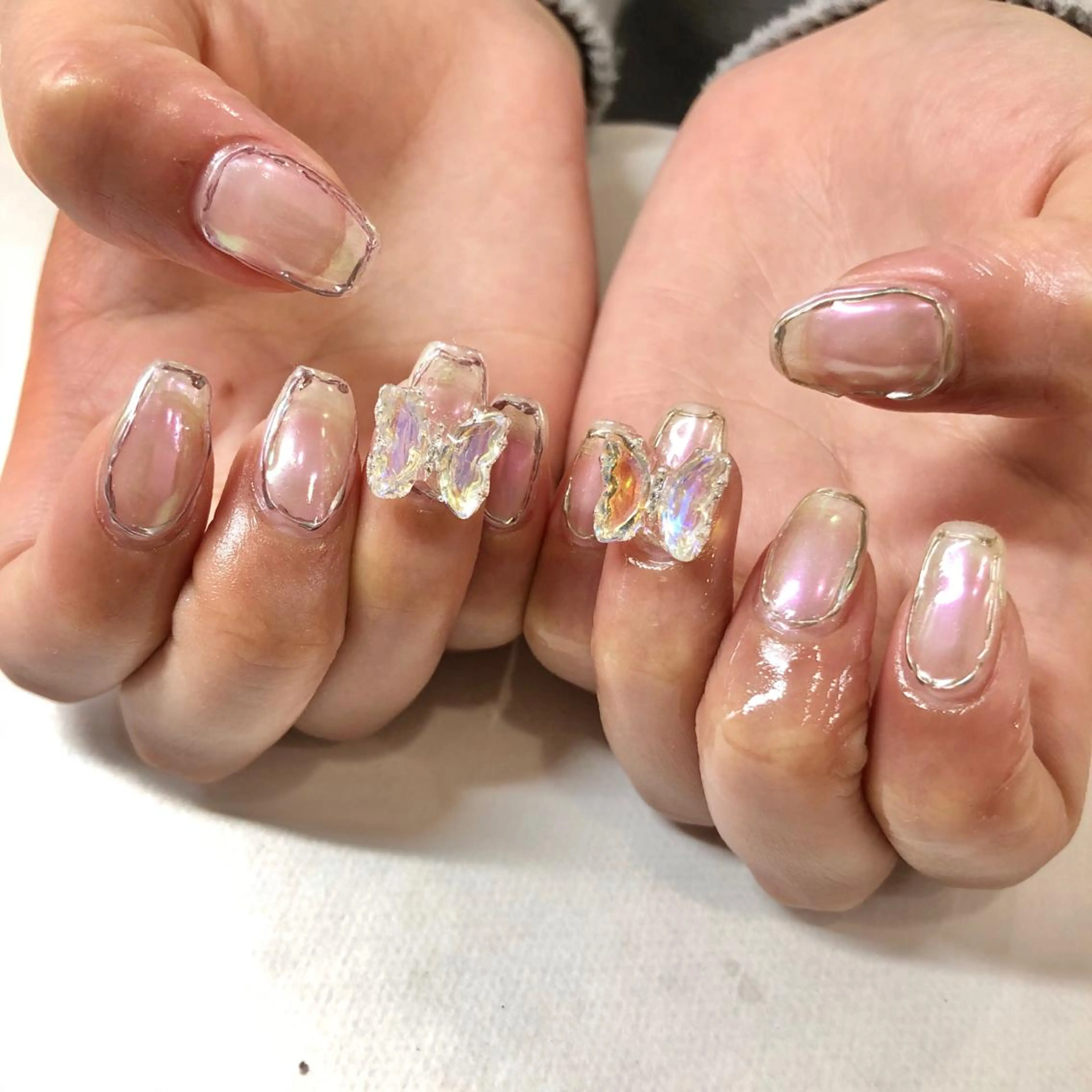 ネイル オーロラネイル 🎀AYAKO 🎀中韓ネイルのネイルデザイン