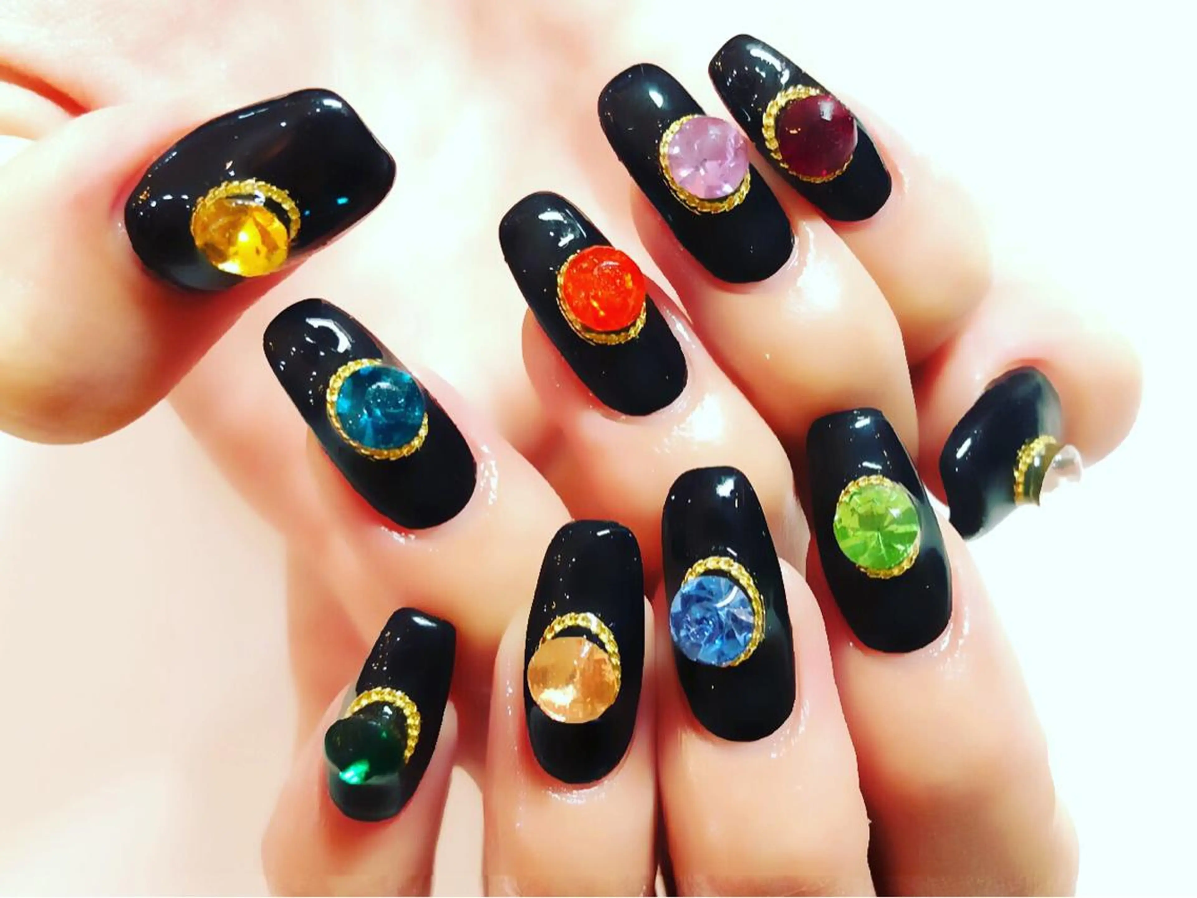 ロング カラー メンズ キッズ ネイル 学生（メンズ向け） ピンクカラー 学生 ロング アートネイル NAILSGOGO shibuyaのネイルデザイン