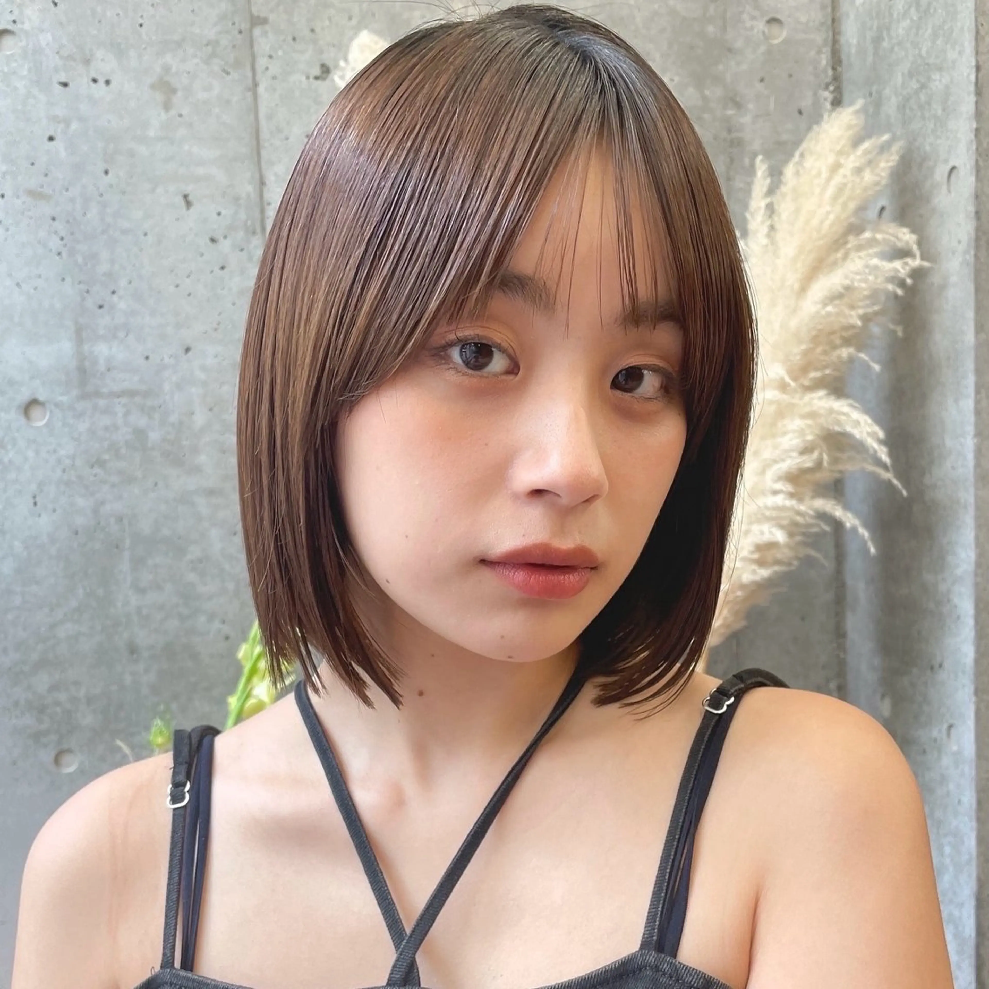 ミディアム カラー レイヤー/ブリーチ /暖色/ゆきなのヘアスタイル