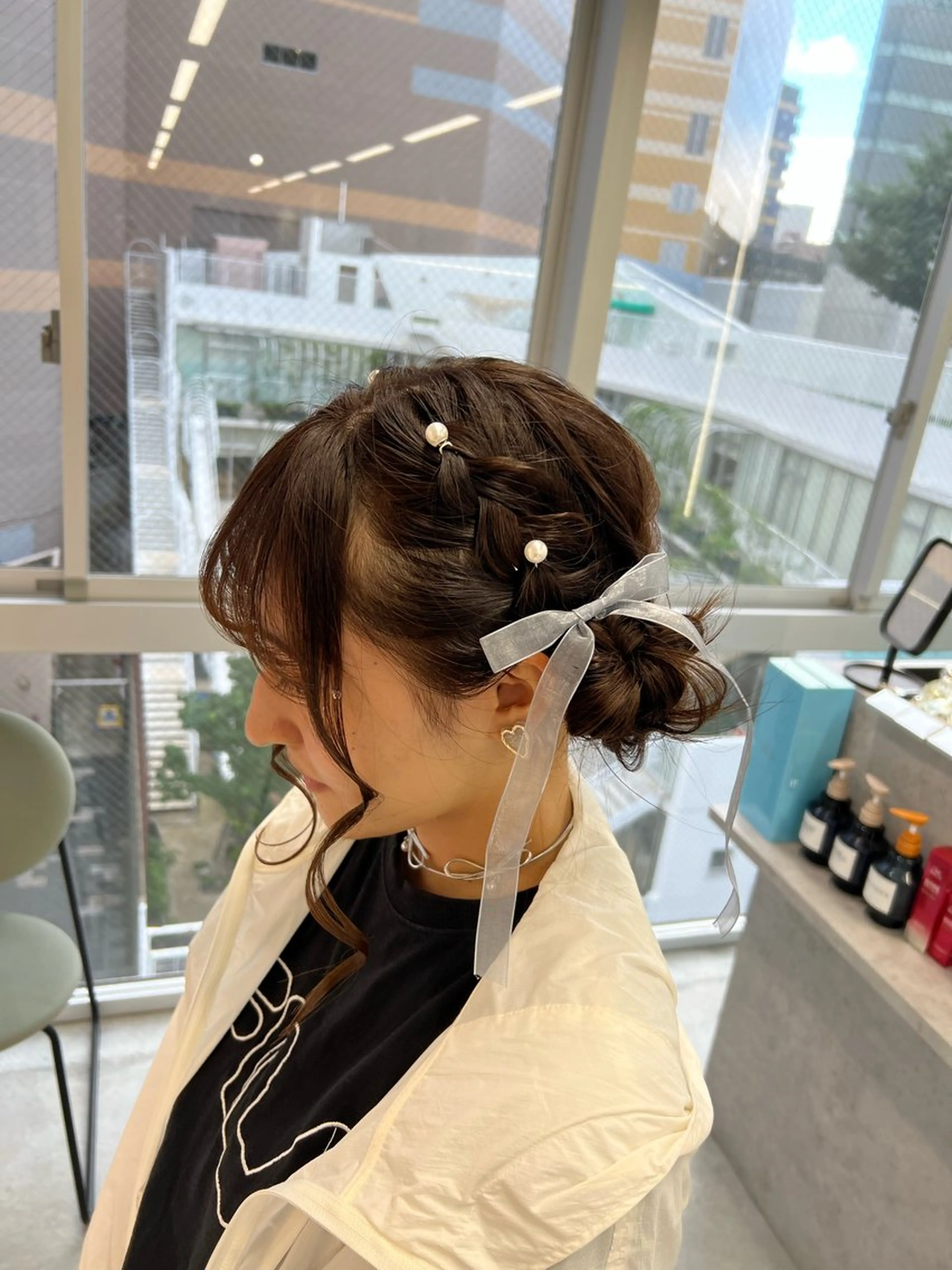 セミロング ヘアセット maya レイヤーカットのヘアスタイル