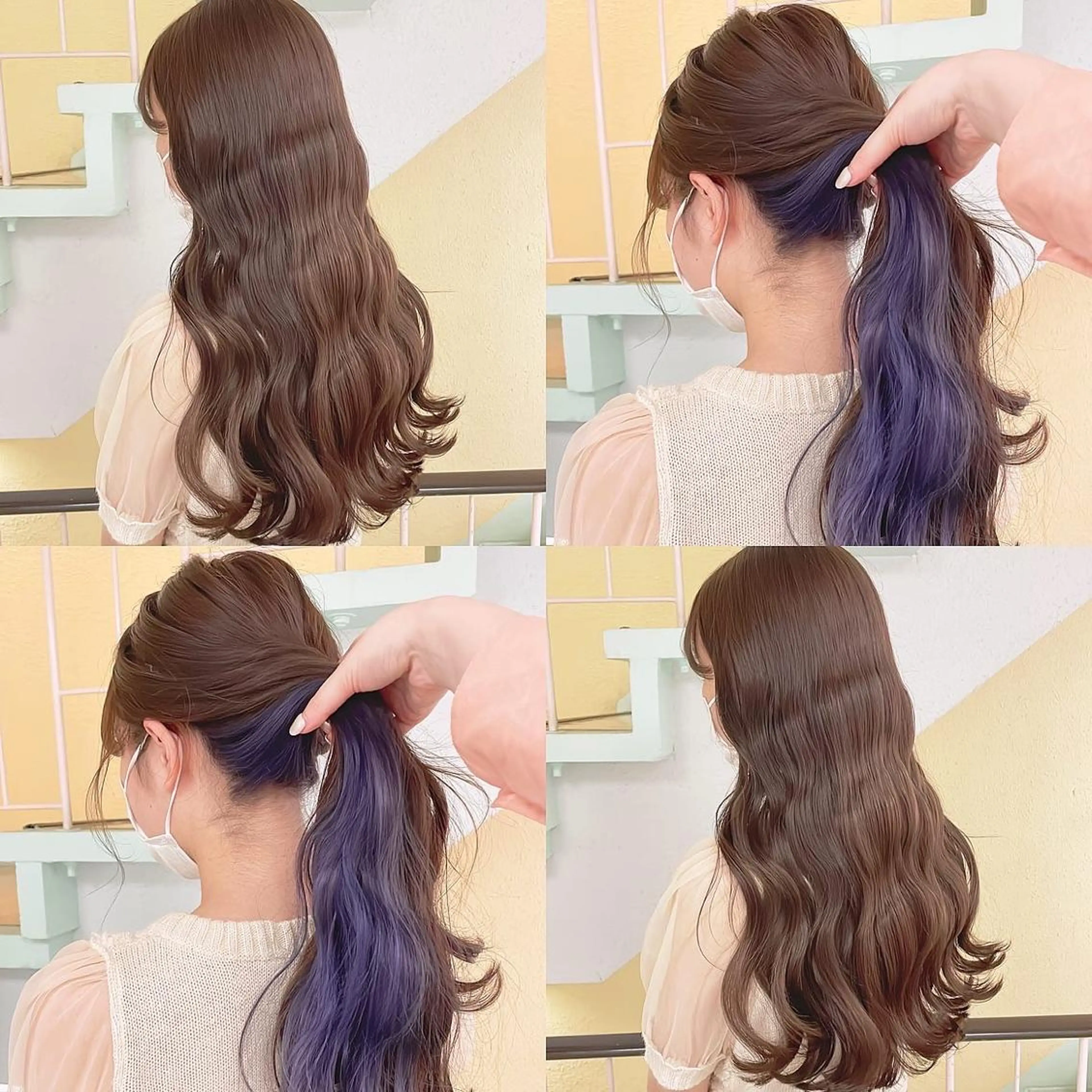 カラー ブリーチ ヘアカラー トリートメント 渋谷:インナーカラー ／🍒エリカ🍒のヘアスタイル