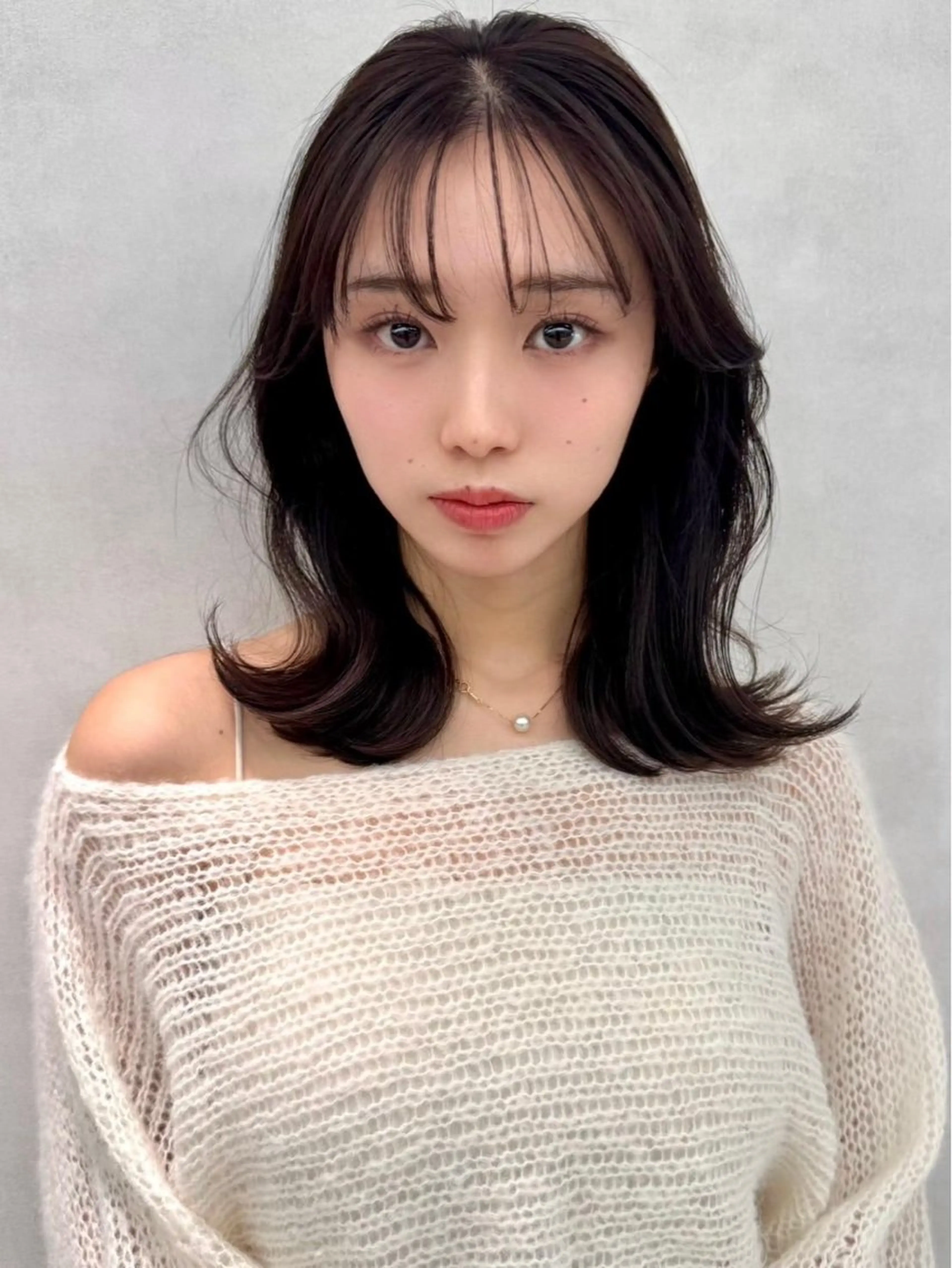 セミロング 🇰🇷韓国レイヤー ケアカラー／田川佑紀のヘアスタイル