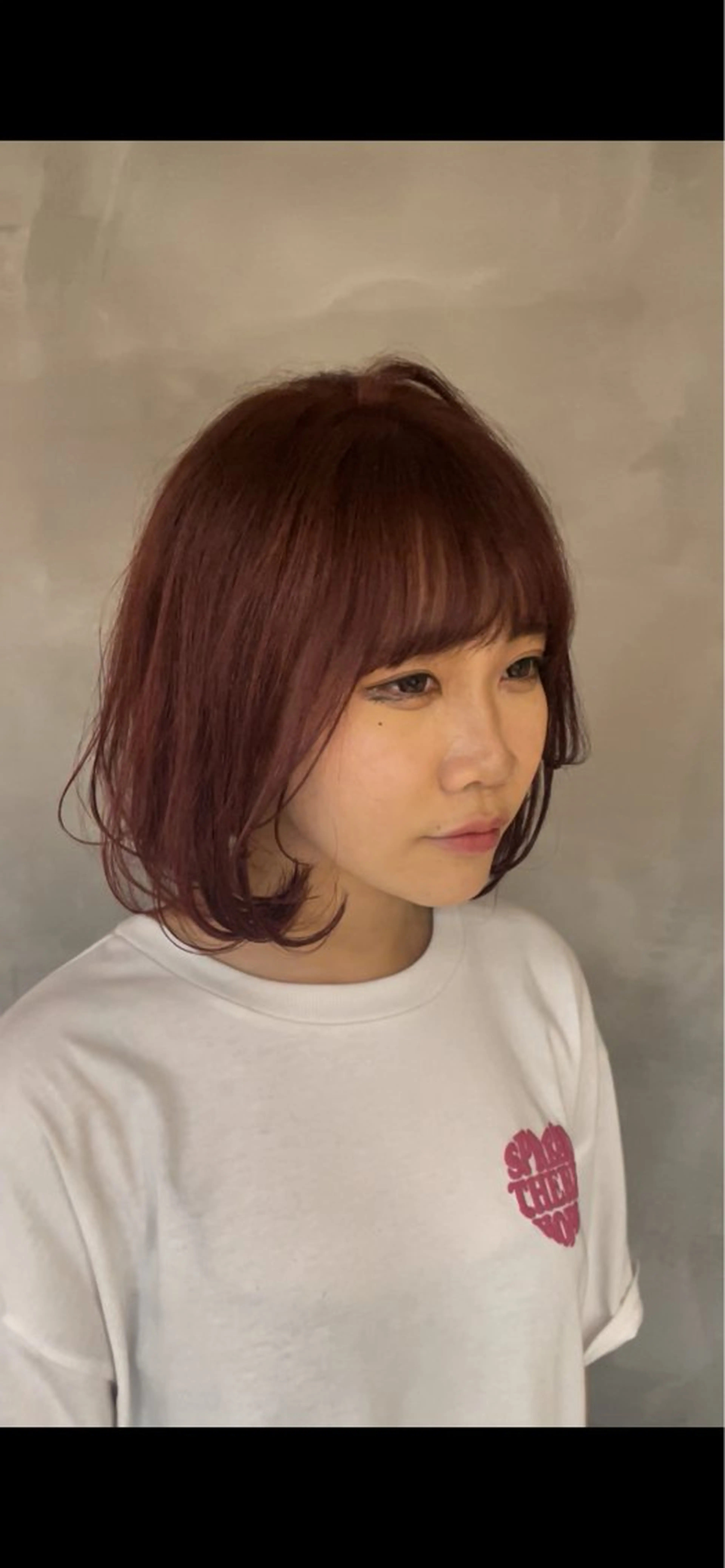 ショート カラー ブラウンカラー ピンクカラー ピンクブラウン ボブ 24時まで営業🌛東 陽町🍀静かに丁寧にのヘアスタイル
