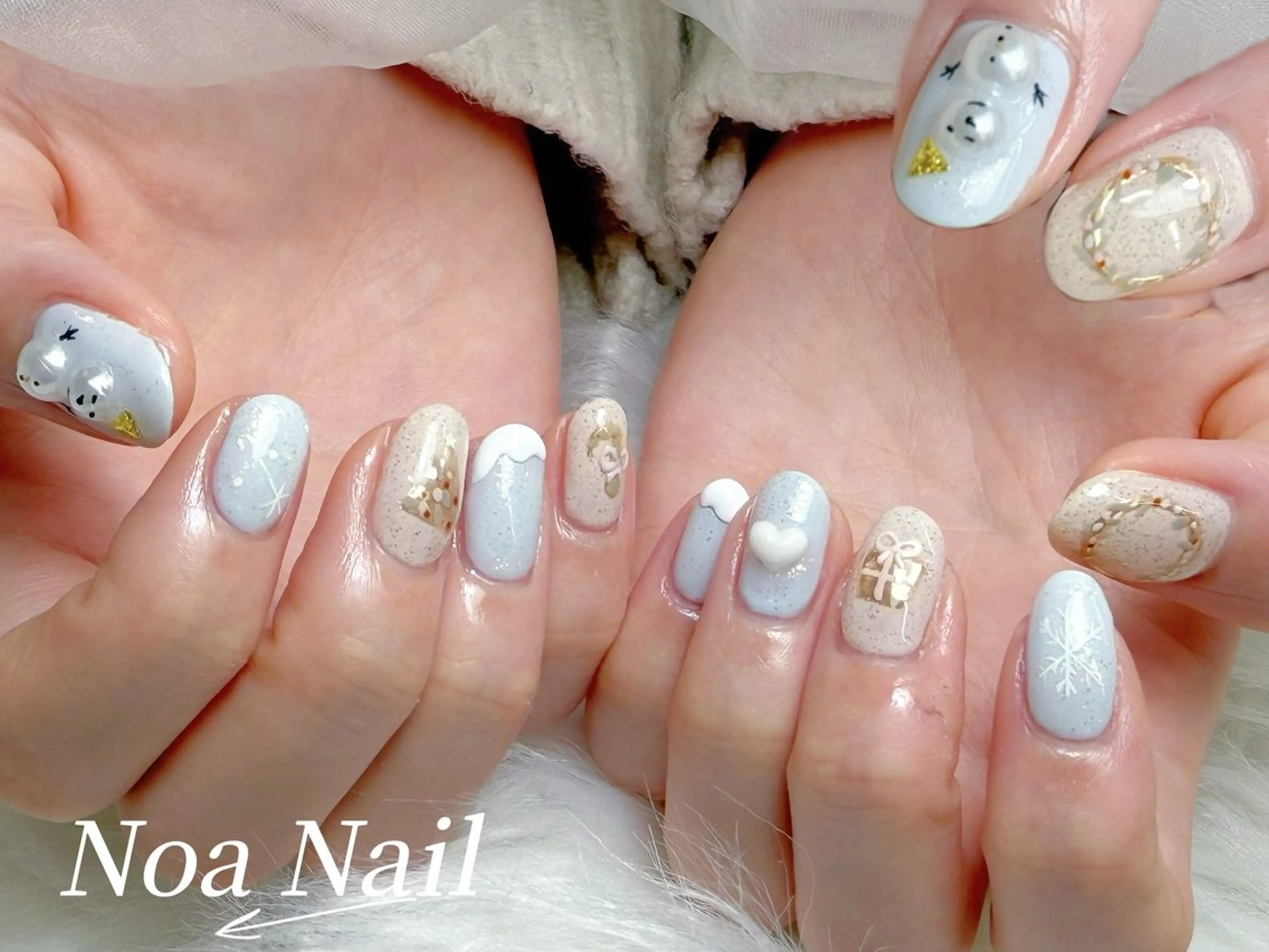 ネイル フレンチネイル グラデーション 韓国ネイル 持ち込み ニュアンスネイル ハンドネイル Noa Nailのネイルデザイン