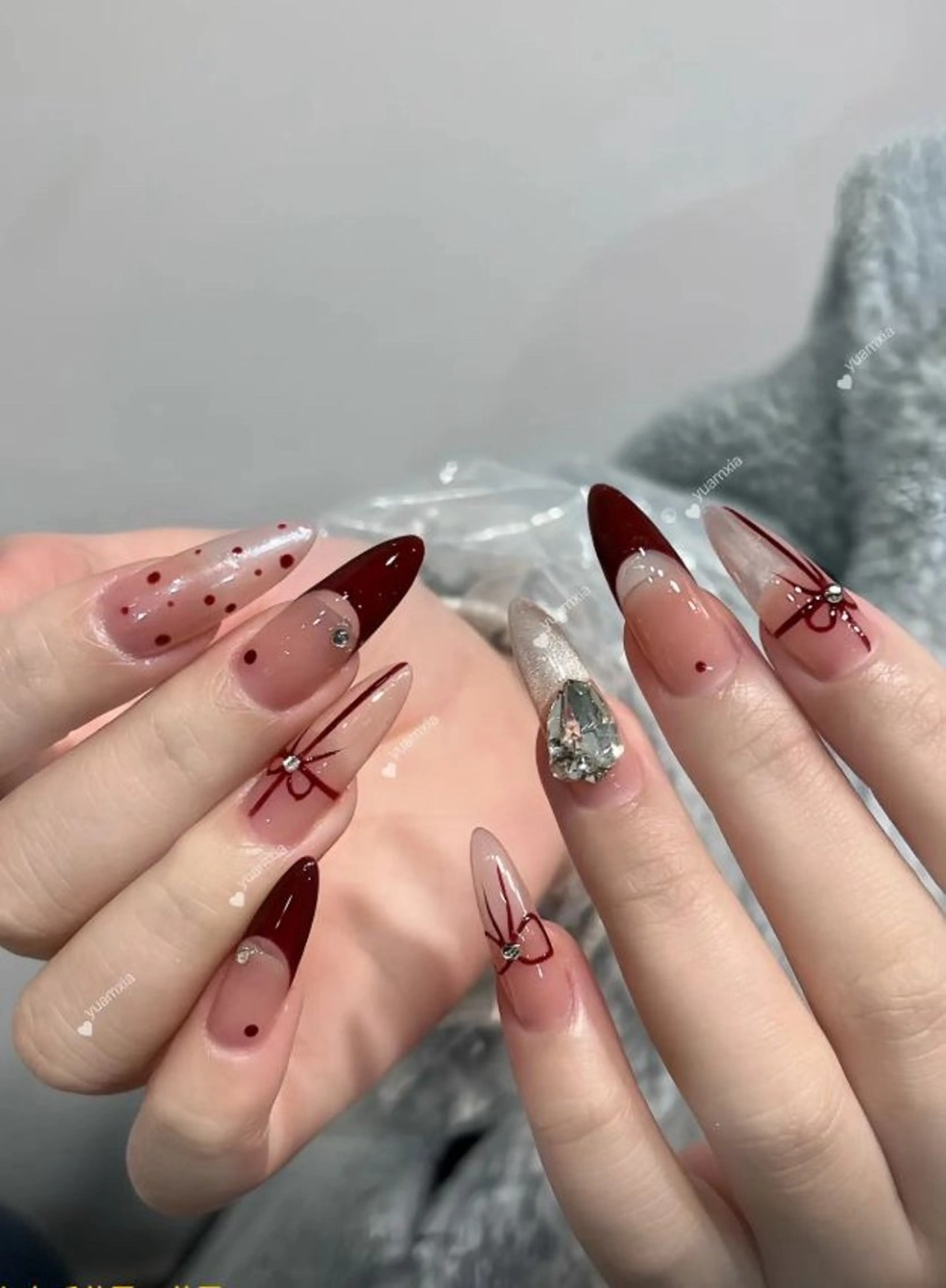 ネイル 韓国ネイル 持ち込み ネイルチップ ハンドネイル EMI ANA.CHUOのネイルデザイン