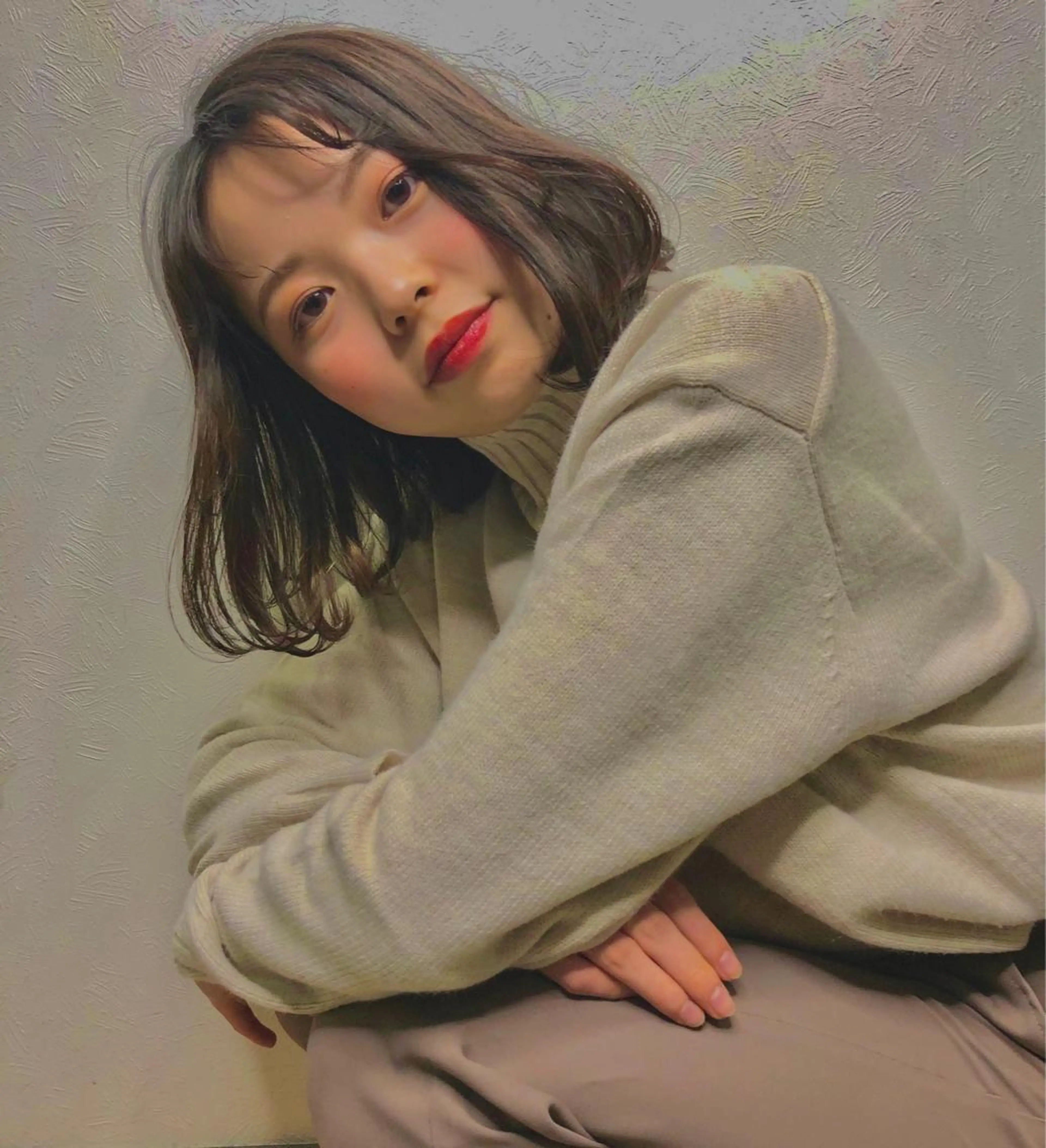 カラー 黒岩 真那花のヘアスタイル