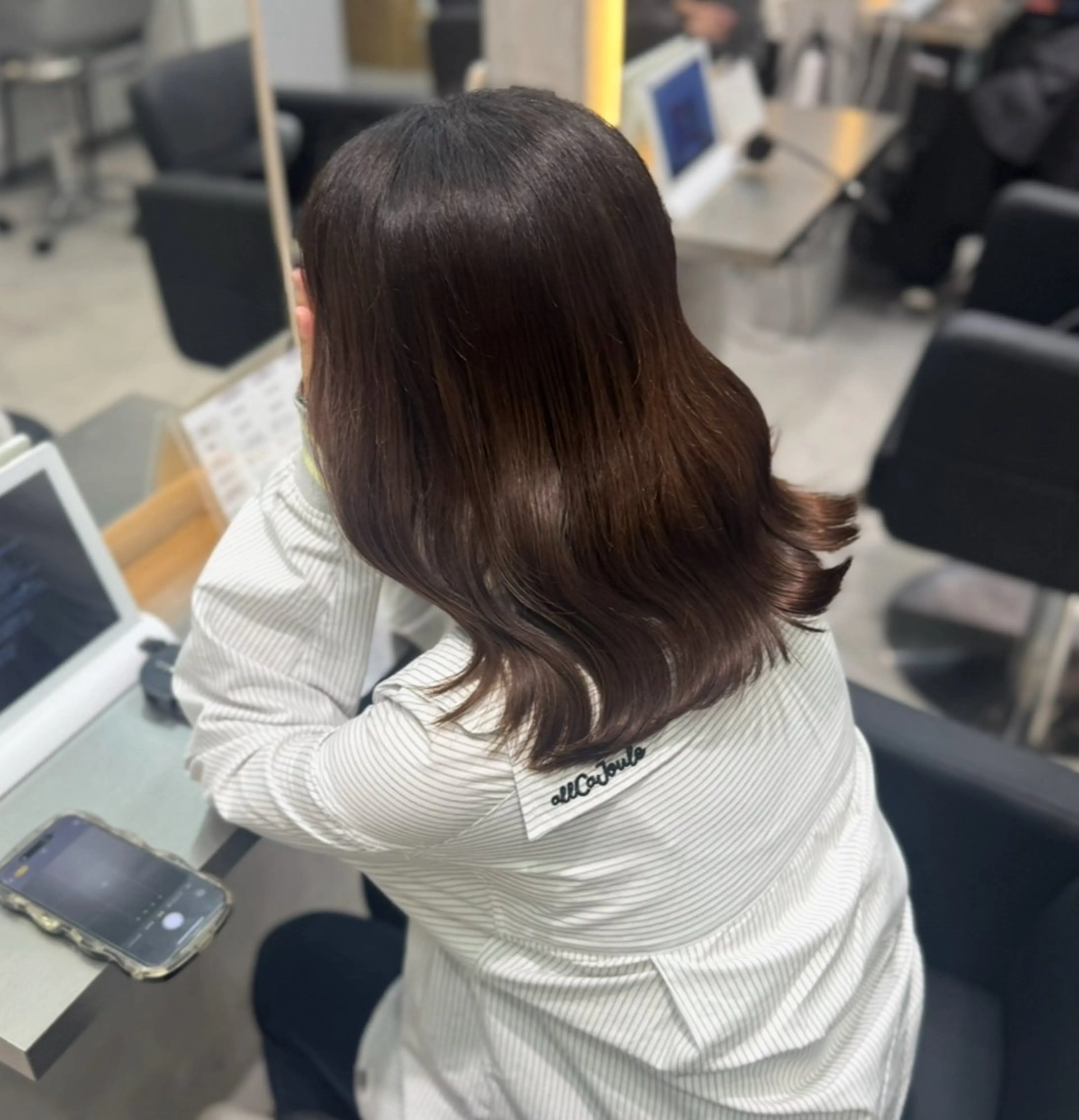 ミディアム ゆめか /Lapis福岡今泉のヘアスタイル