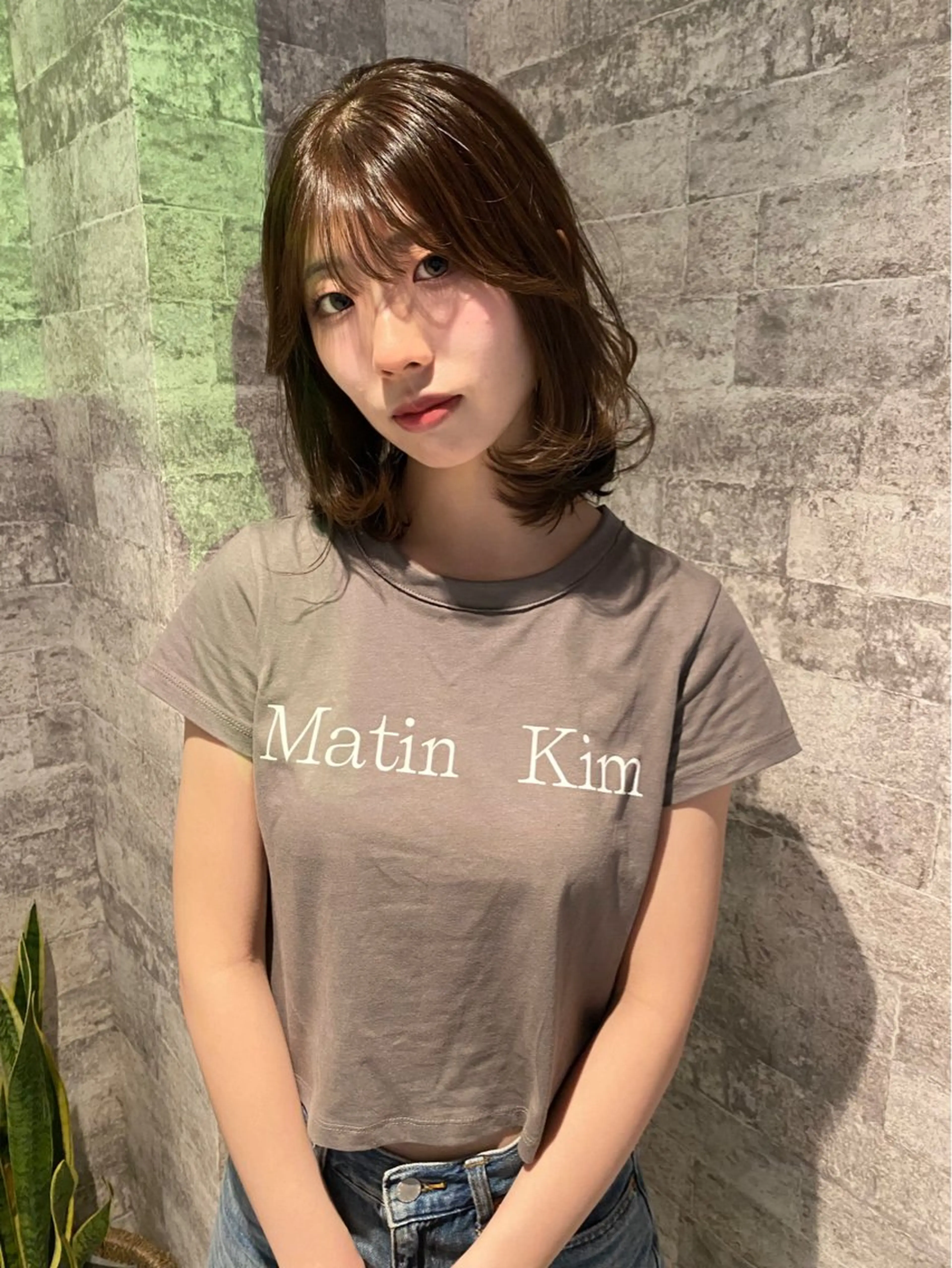 ミディアム カラー 似合わせカット カット ヘアカラー トリートメント mai / linoah˚✧のヘアスタイル