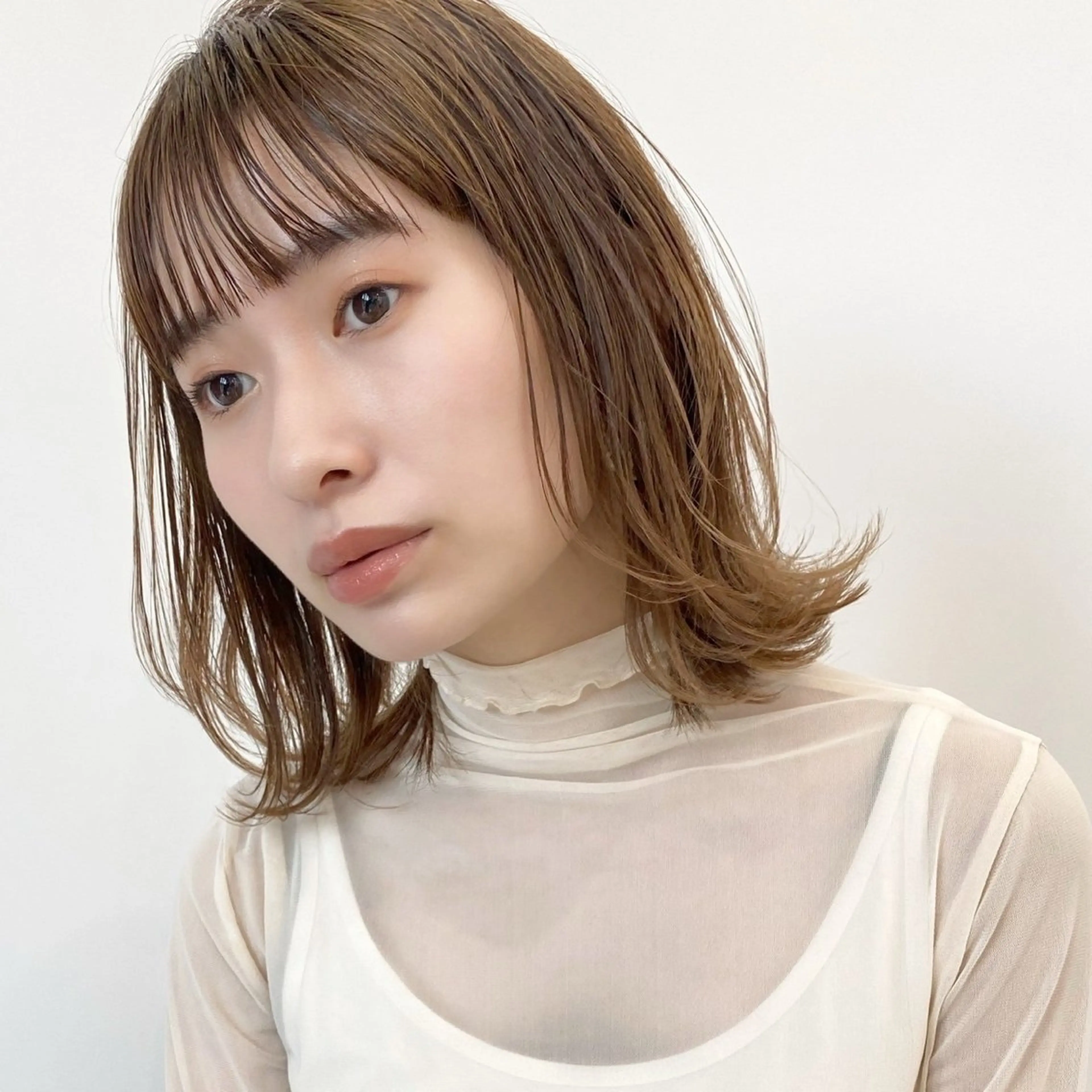 ミディアム カラー COALL nex the salon所属・Riria✨ 透明感カラーのヘアスタイル