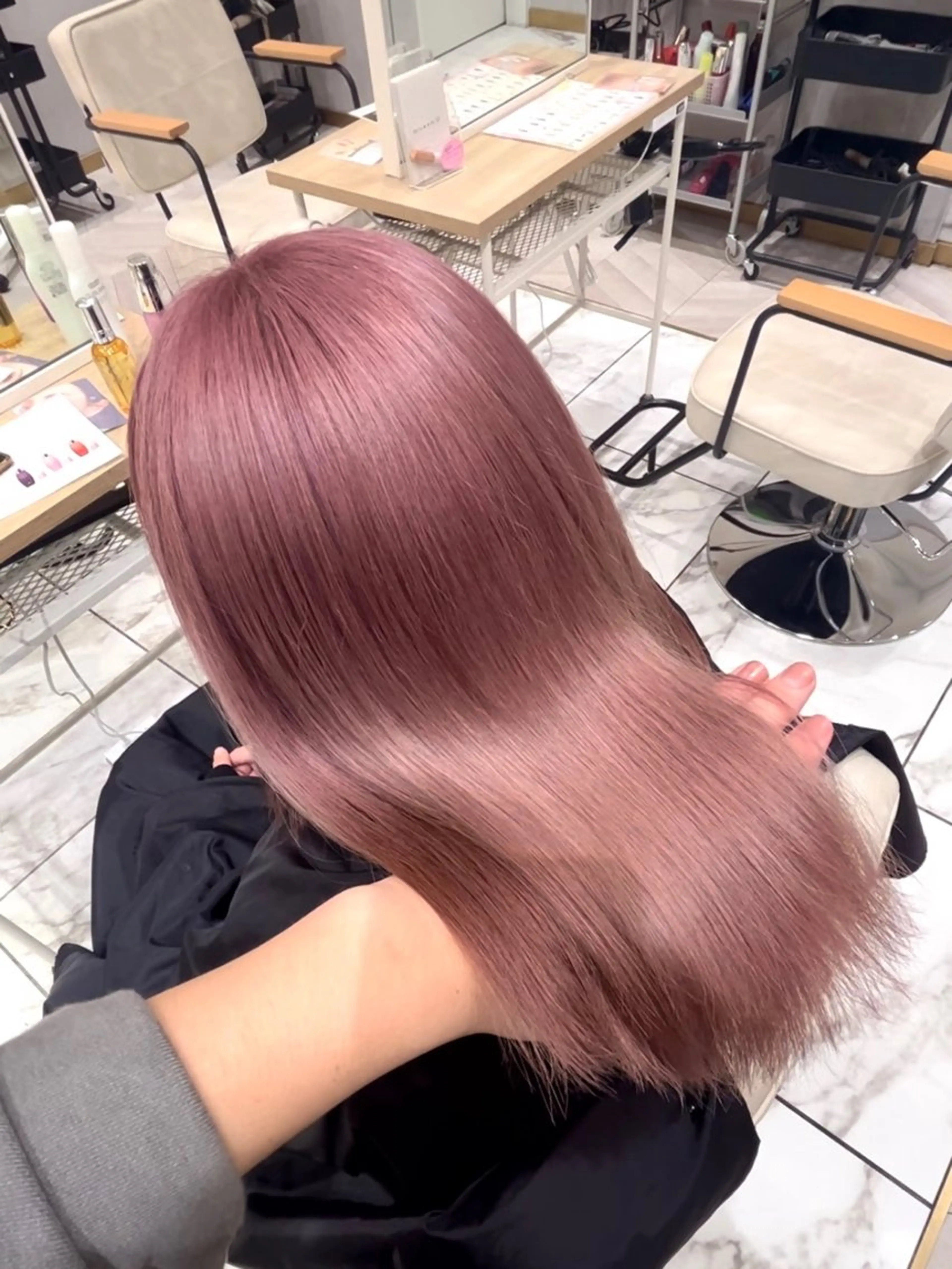 セミロング カラー ヘアカラー 🥇メンズパーマ /縮毛矯正/木村神心のヘアスタイル