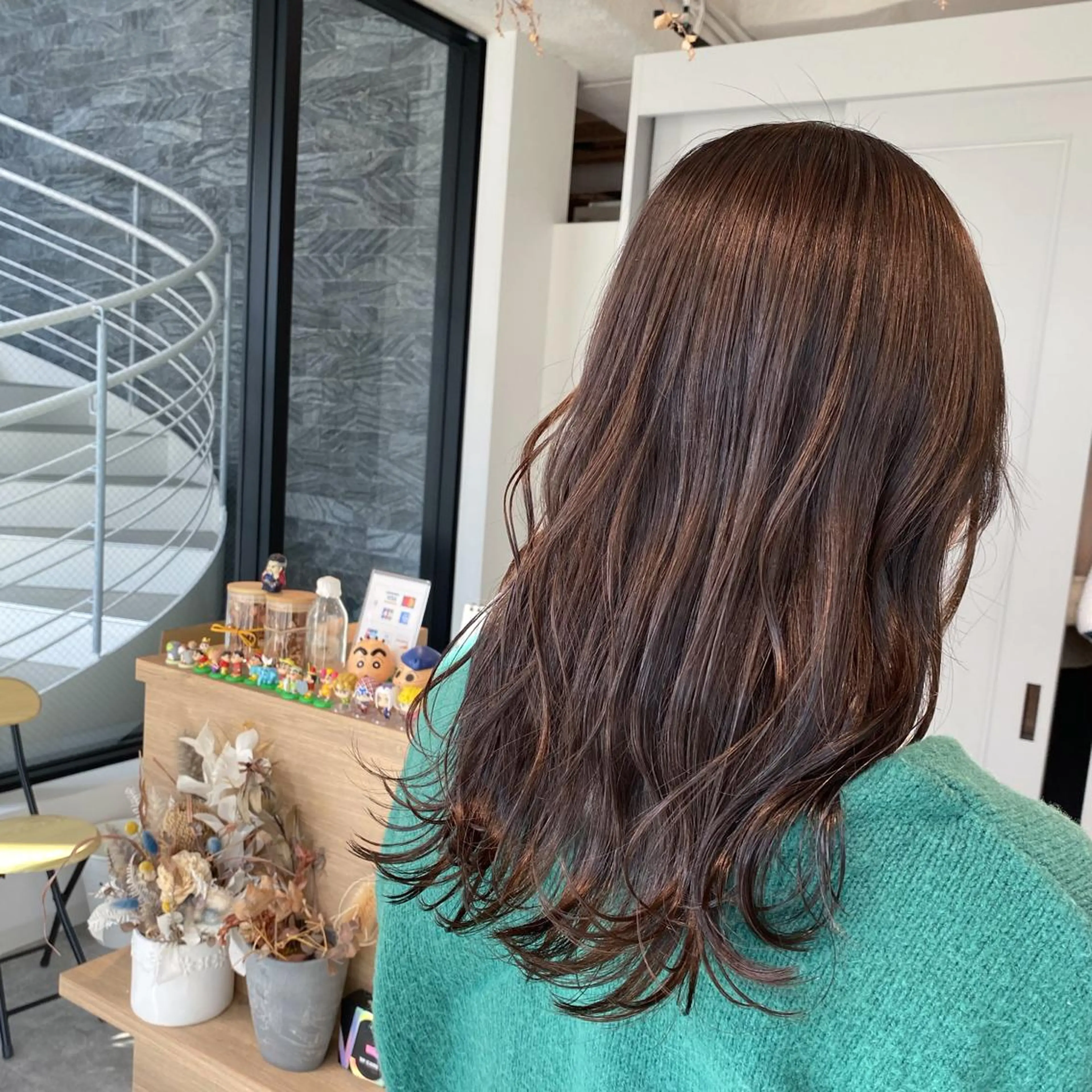 セミロング カラー グレージュ ヘアカラー オスズ 🎀´-のヘアスタイル