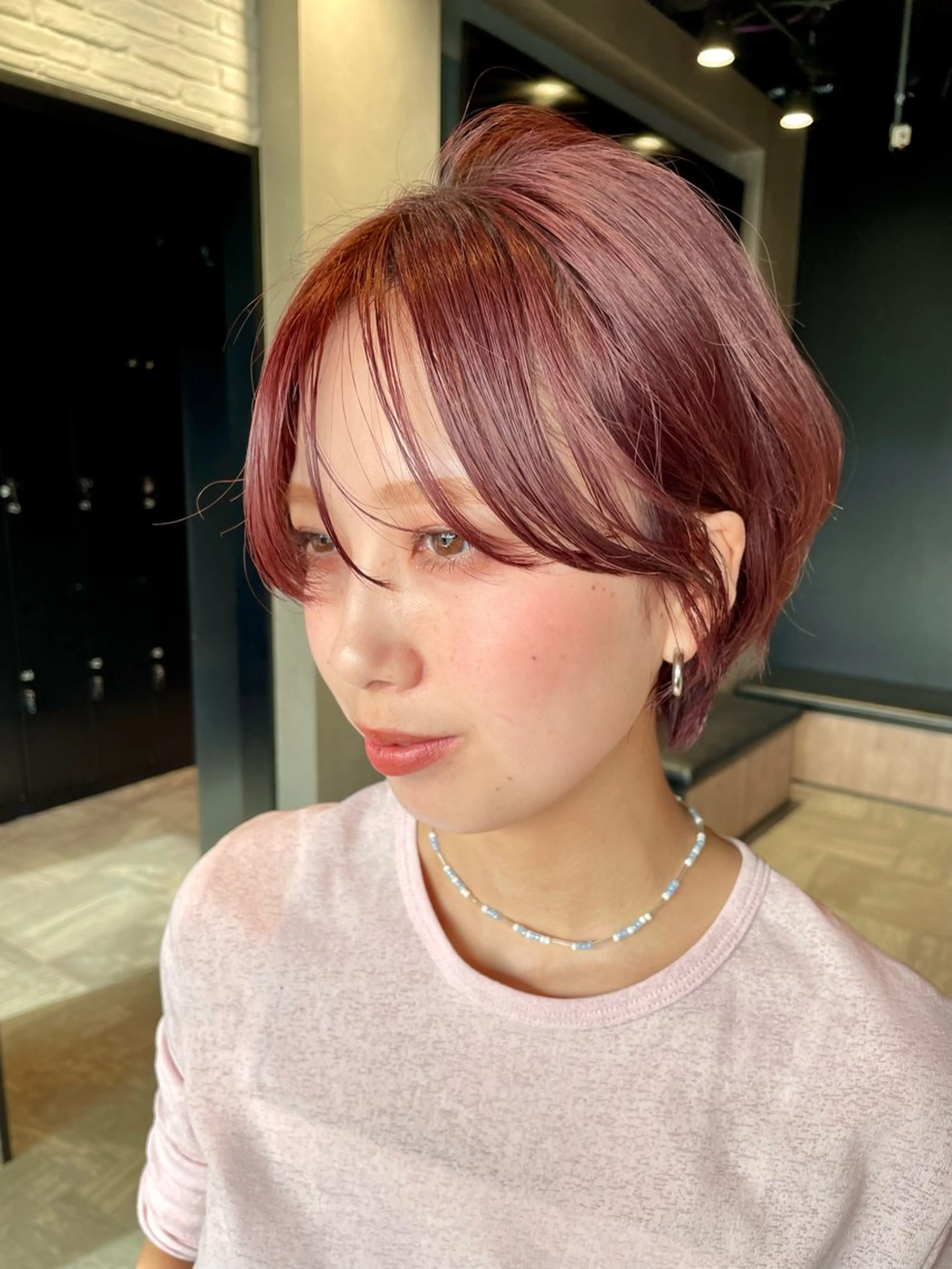 ミディアム カラー パーマ カット ヘアカラー トリートメント レイヤー/透明感/ 髪質改善🩵NANAのヘアスタイル