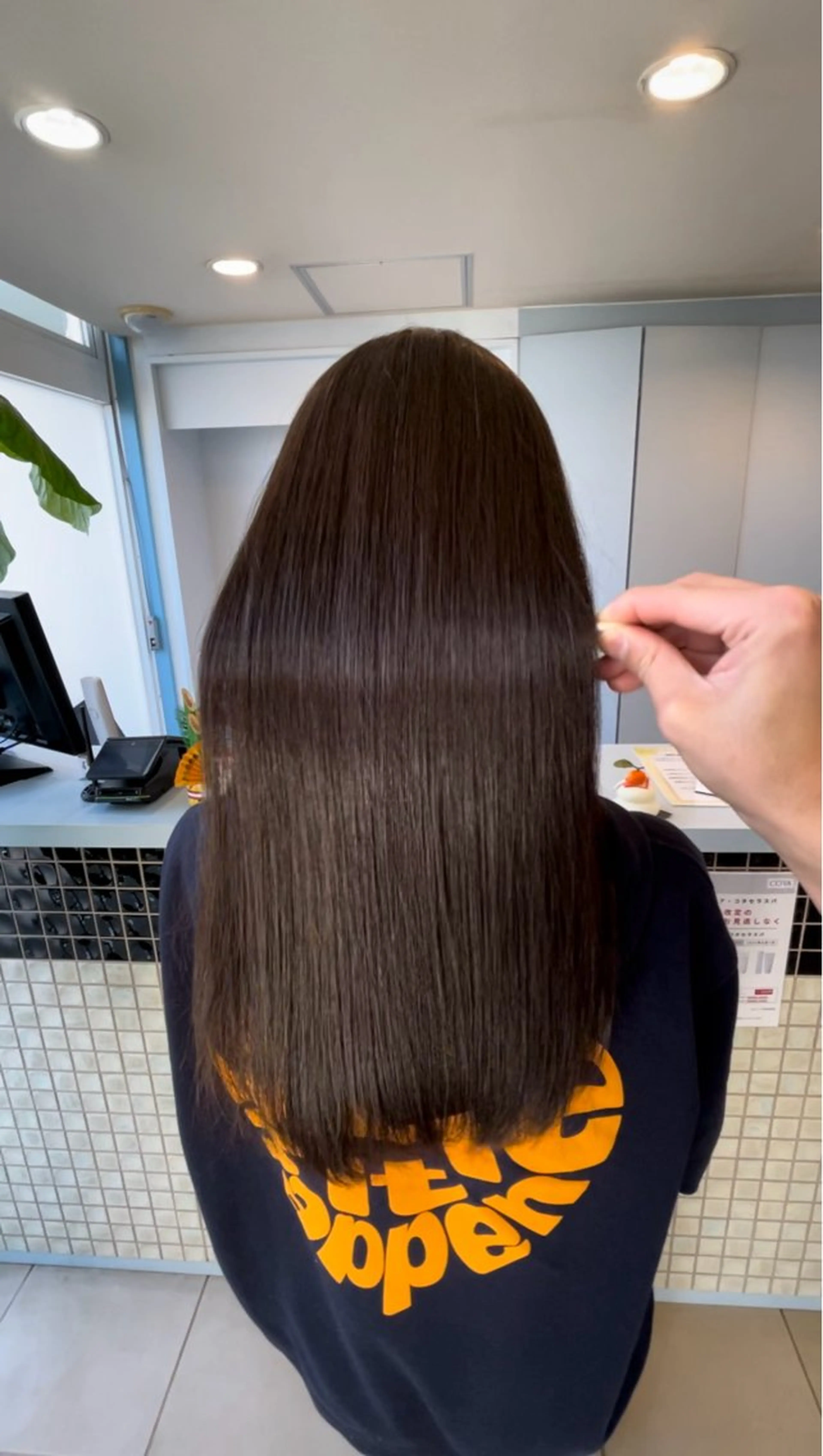 ロング 髪質改善 ヘアカラー 朝生 海都のヘアスタイル