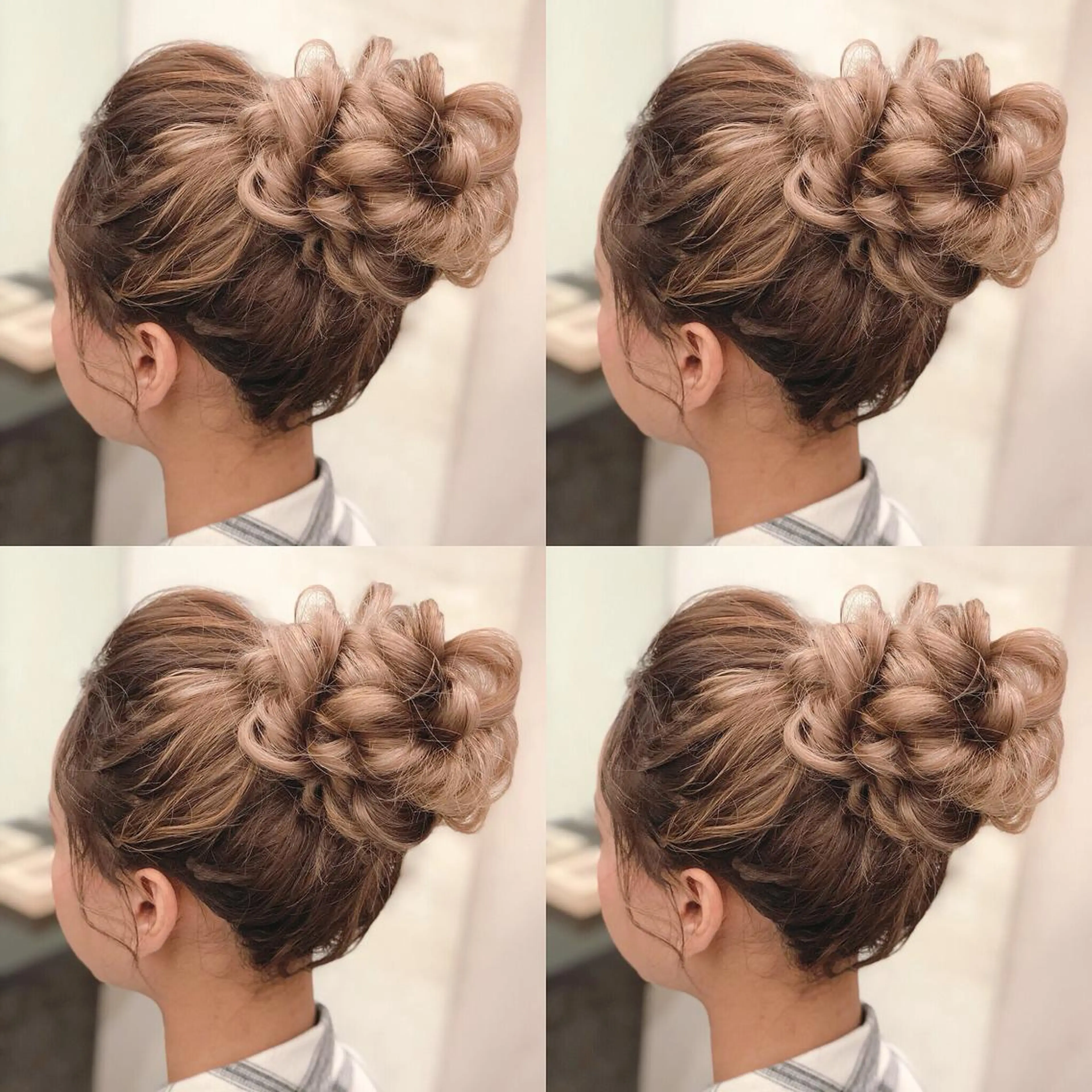 ロング ヘアアレンジ お団子ヘア ヘアセット 🌷MAYU 🌷のヘアスタイル