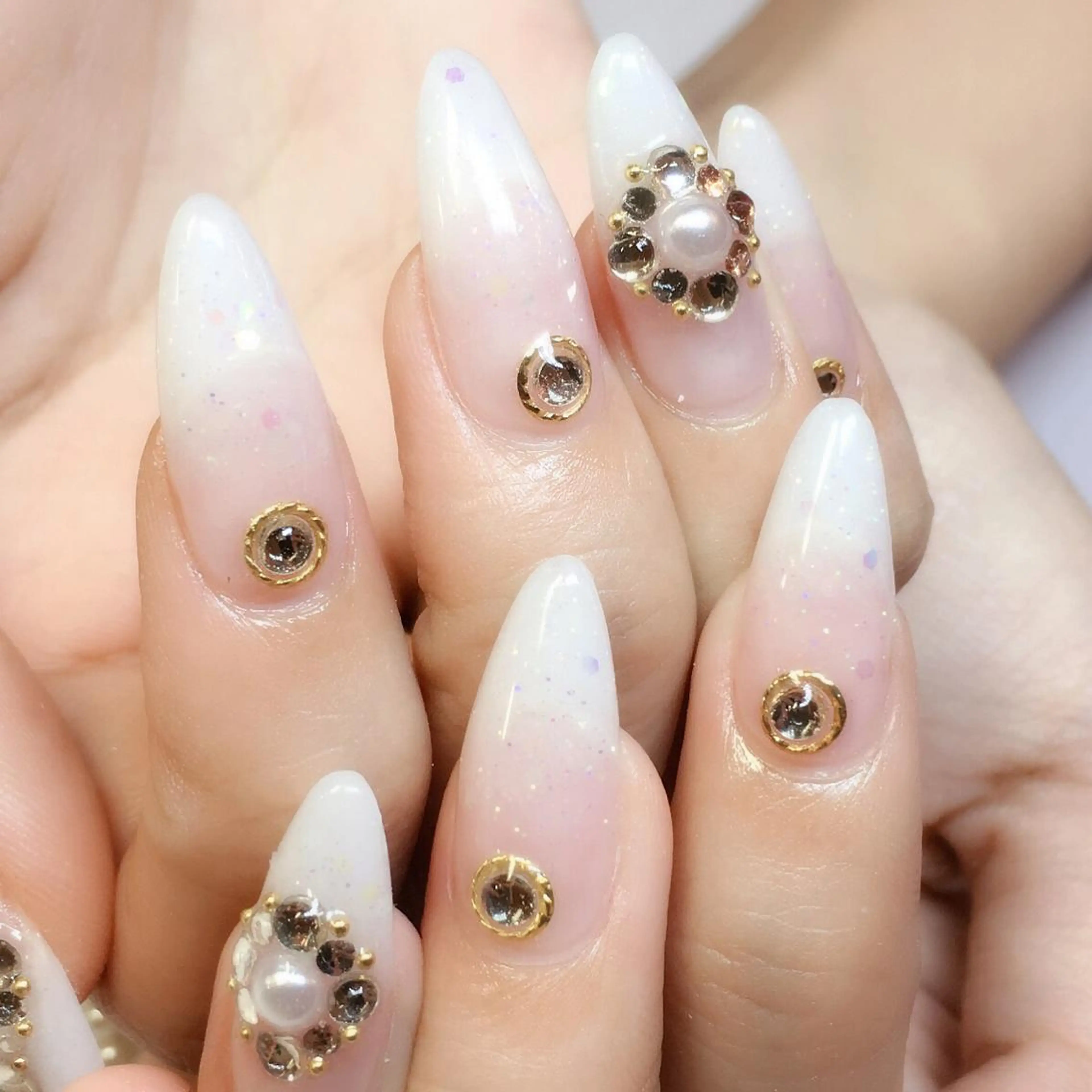 ネイル アートネイル グラデーション ラメ(グリッター) ラメグラデーション スカルプネイル nail salon Soeurのネイルデザイン