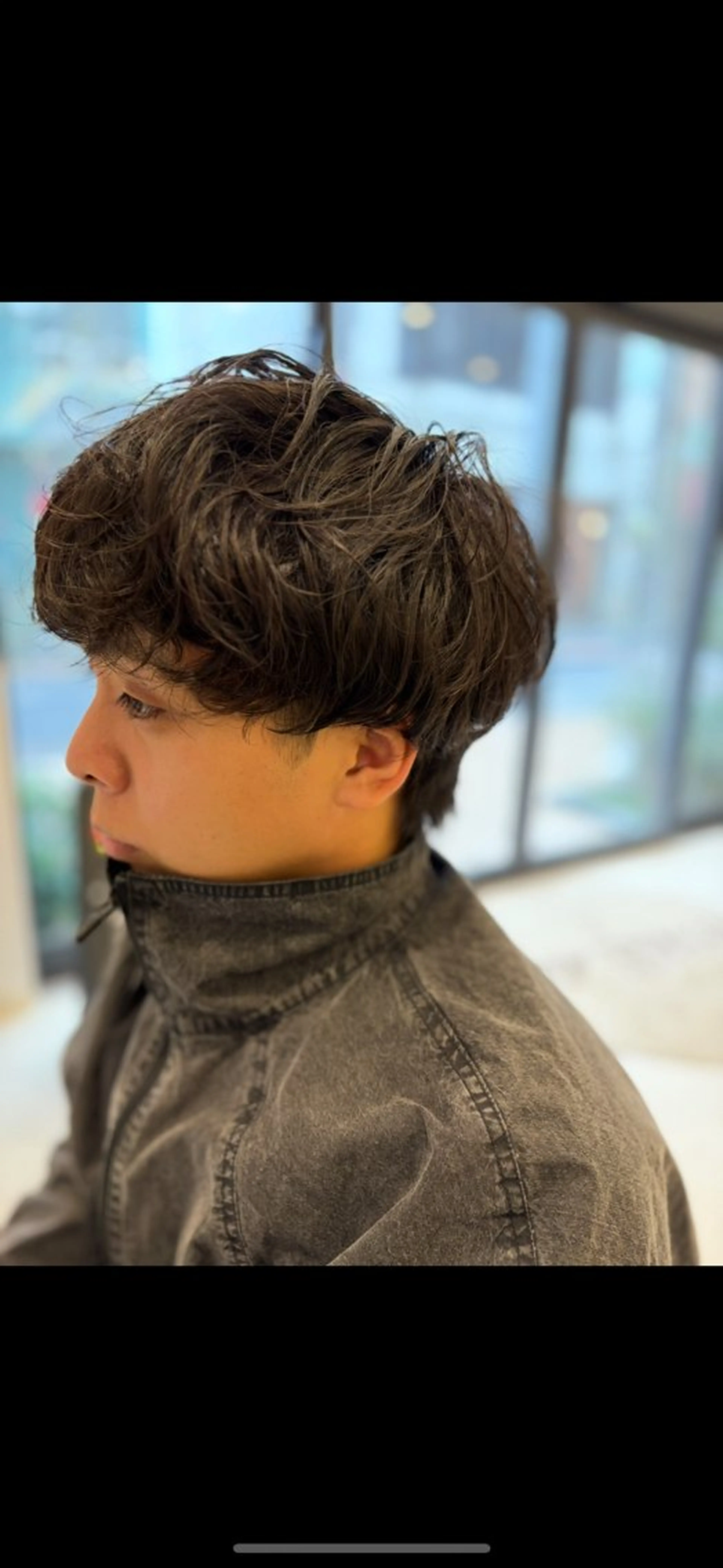 ショート メンズ カット パーマ イシカワ ユウタのヘアスタイル