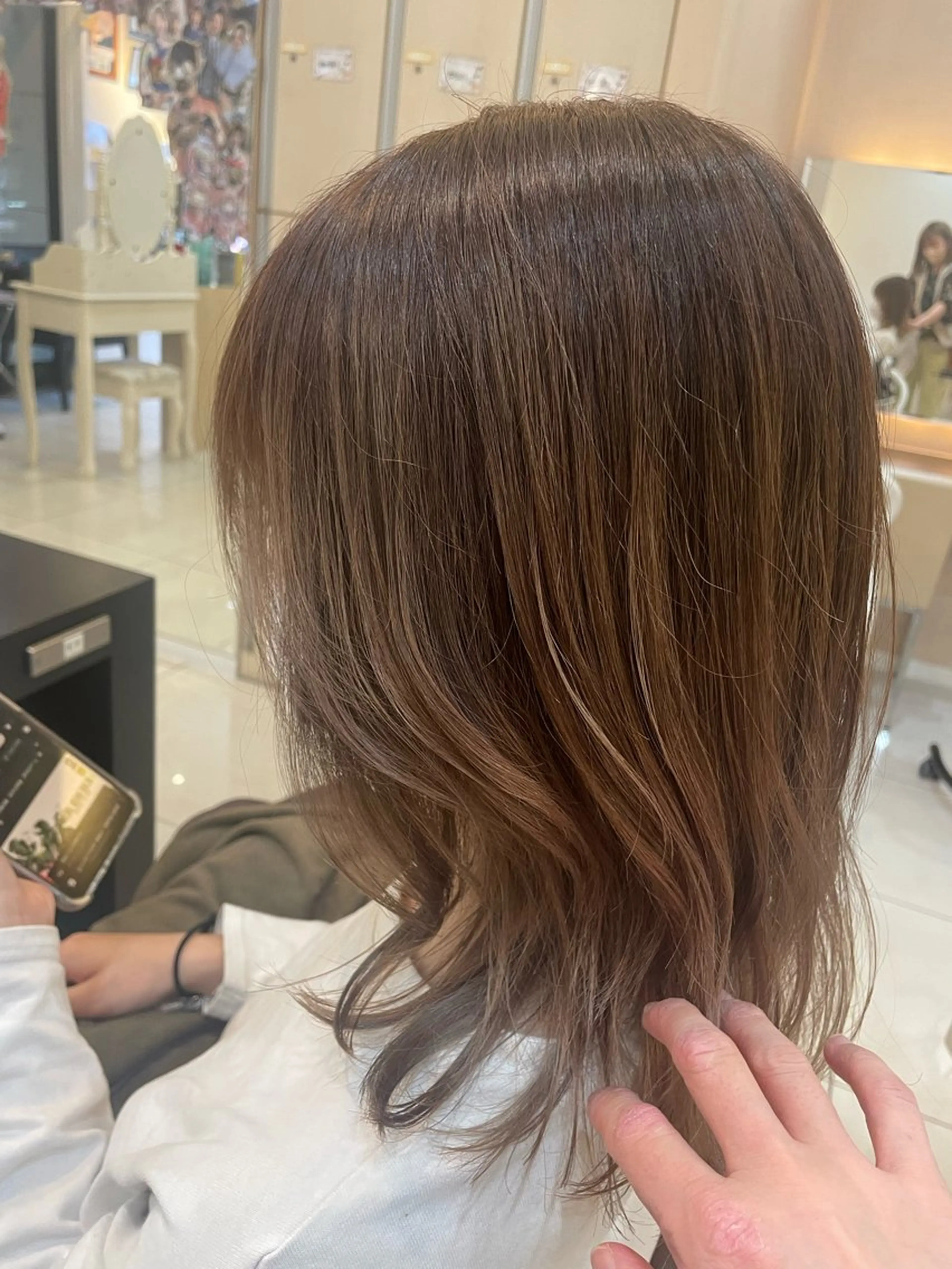 ミディアム カラー ヘアカラー トリートメント リリー /Men's/パーマのヘアスタイル