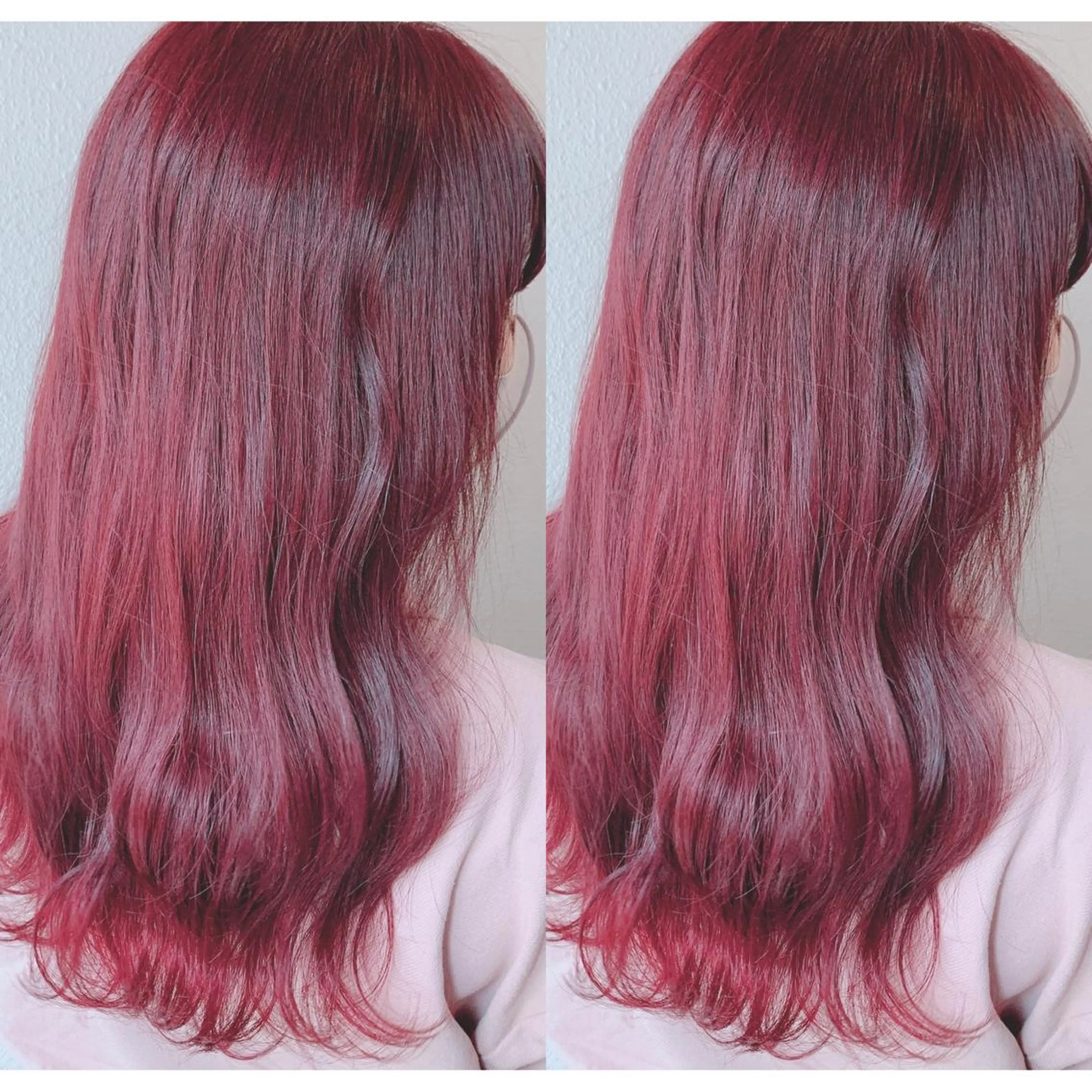 ミディアム カラー ピンクカラー レッドカラー ヘアカラー 似合わせ/ブリーチ カラー.岡田友仁のヘアスタイル