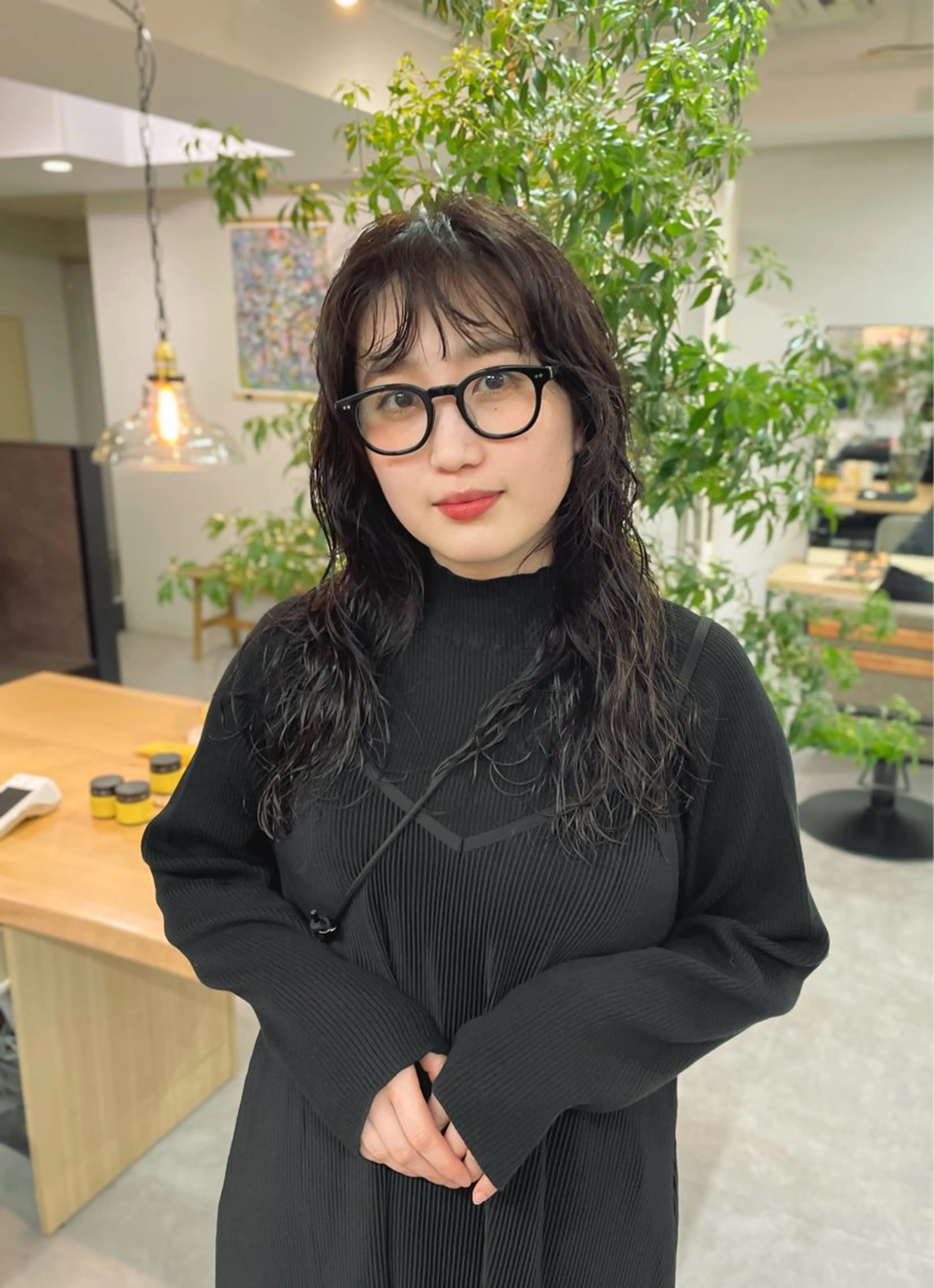 ロング パーマ ロングレイヤー レイヤーカット ロング カット パーマ パーマ＊ 顔まわり似合わせのヘアスタイル