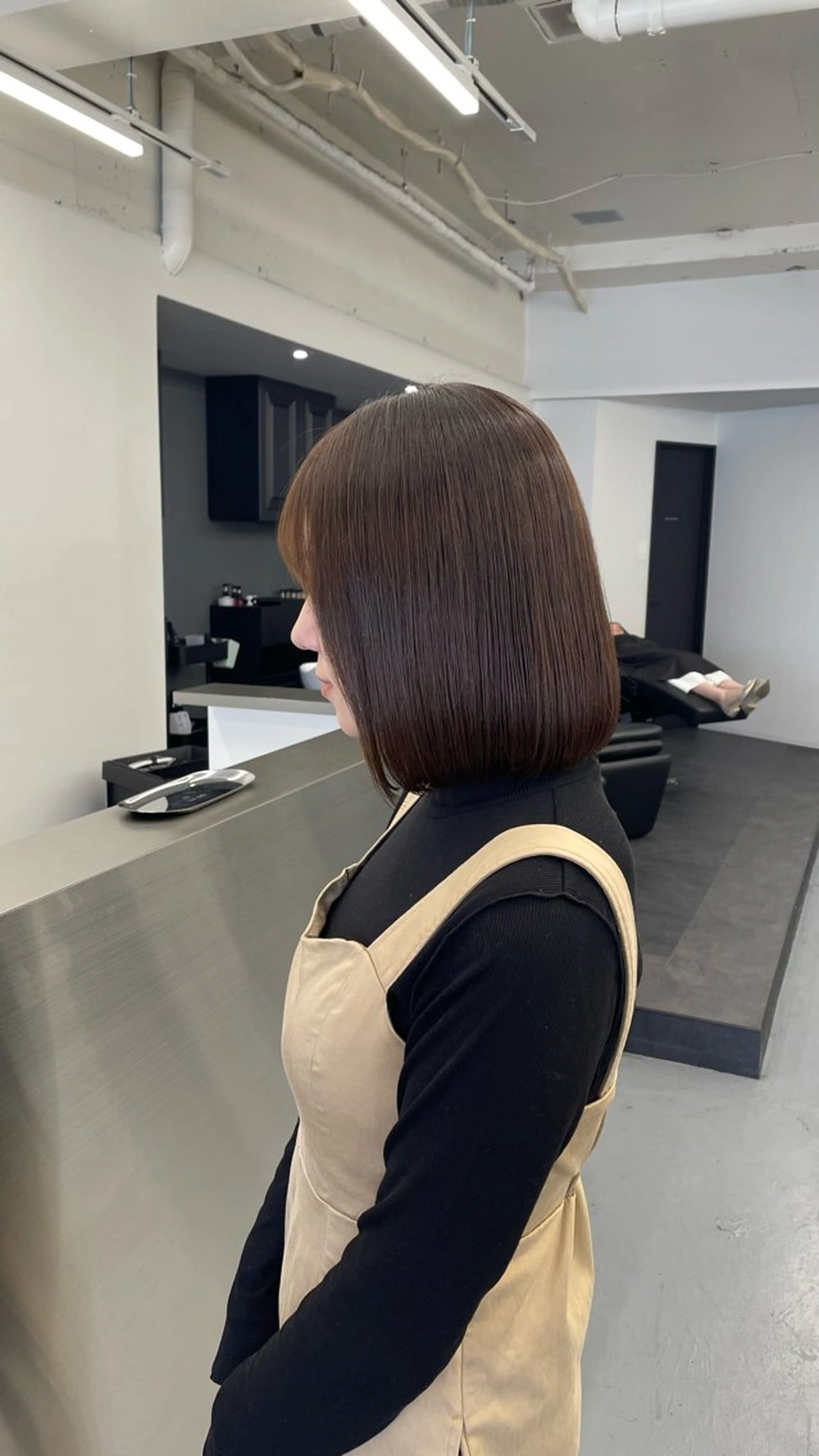 ミディアム ボブ カット ヘアカラー ㅤㅤㅤㅤㅤㅤㅤ nagomiのヘアスタイル