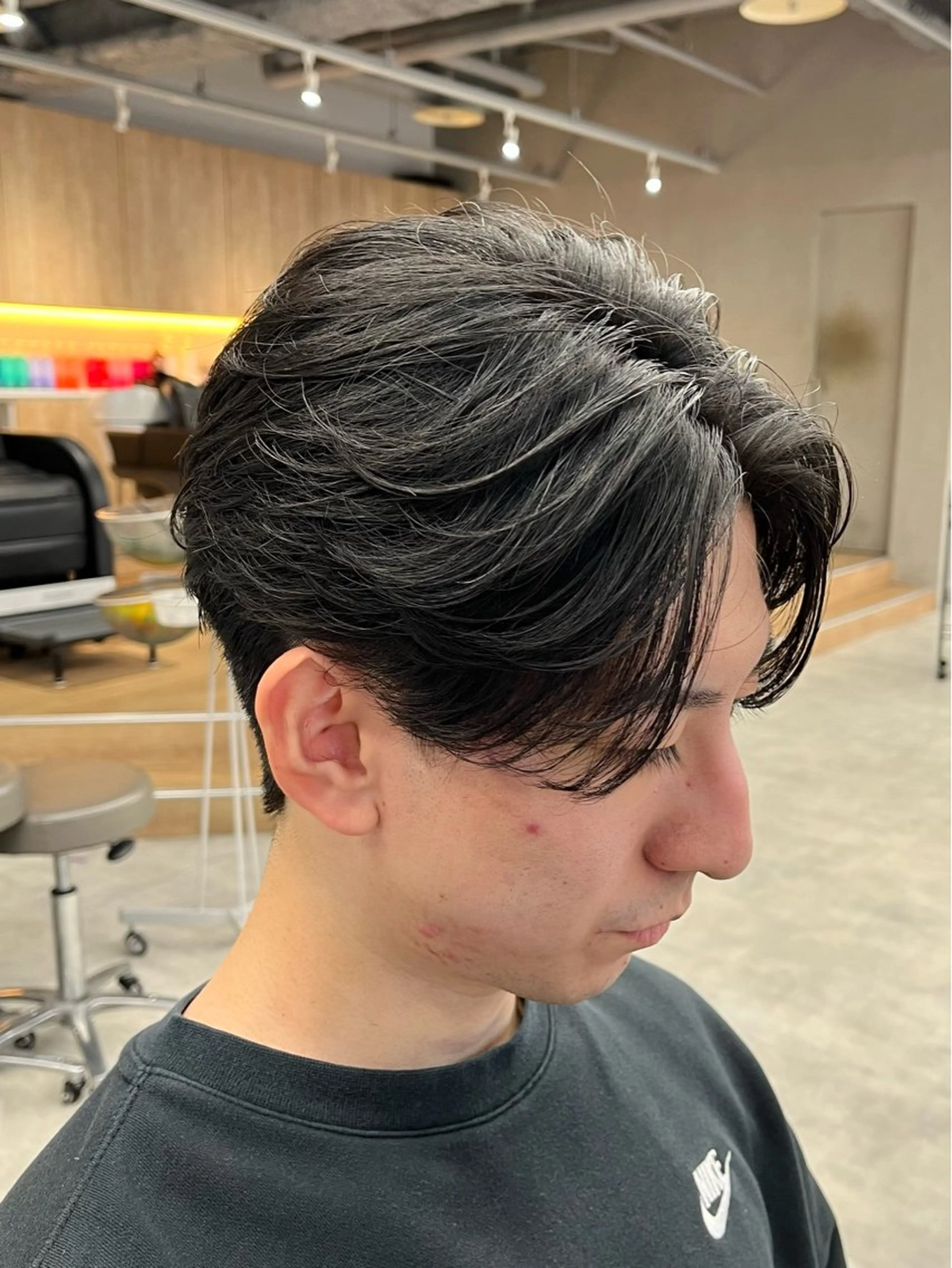 ショート パーマ メンズ カルマパーマ メンズパーマ ニュアンスパーマ カット パーマ 新潟メンズパーマ 新潟駅/小田拓実のヘアスタイル