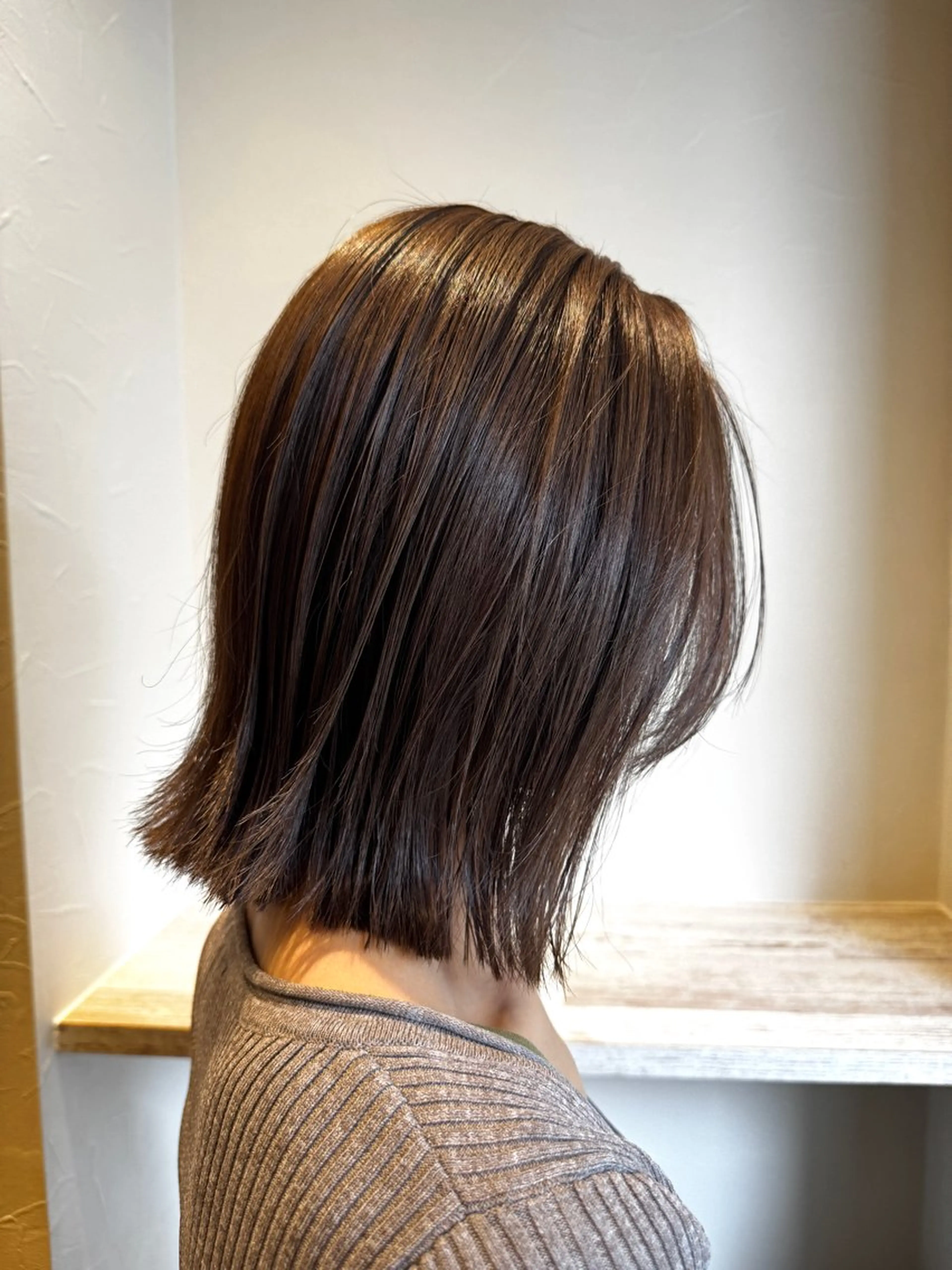 ミディアム カラー カット ヘアカラー トリートメント 矢場町/ダブルカラー /レイヤー/アリサのヘアスタイル