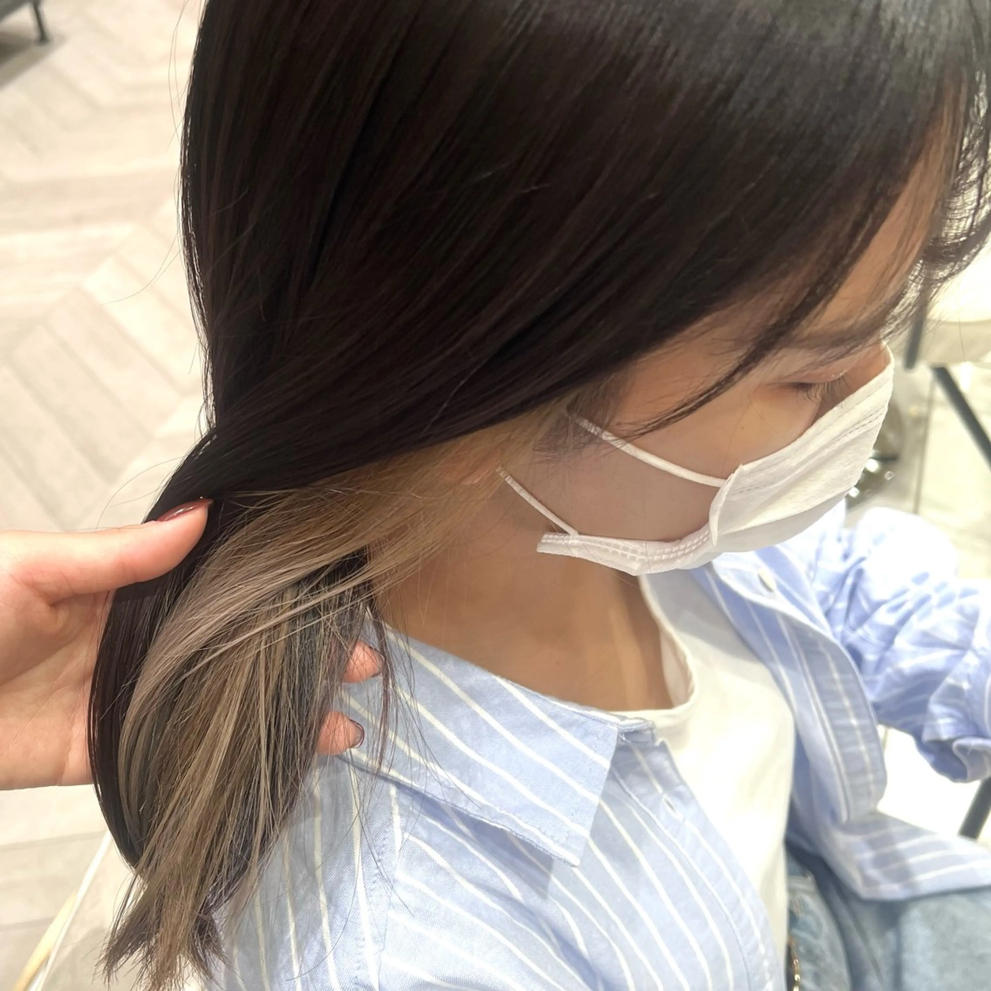 セミロング ヘアカラー 学生人気no.1 🦋ナツミのヘアスタイル