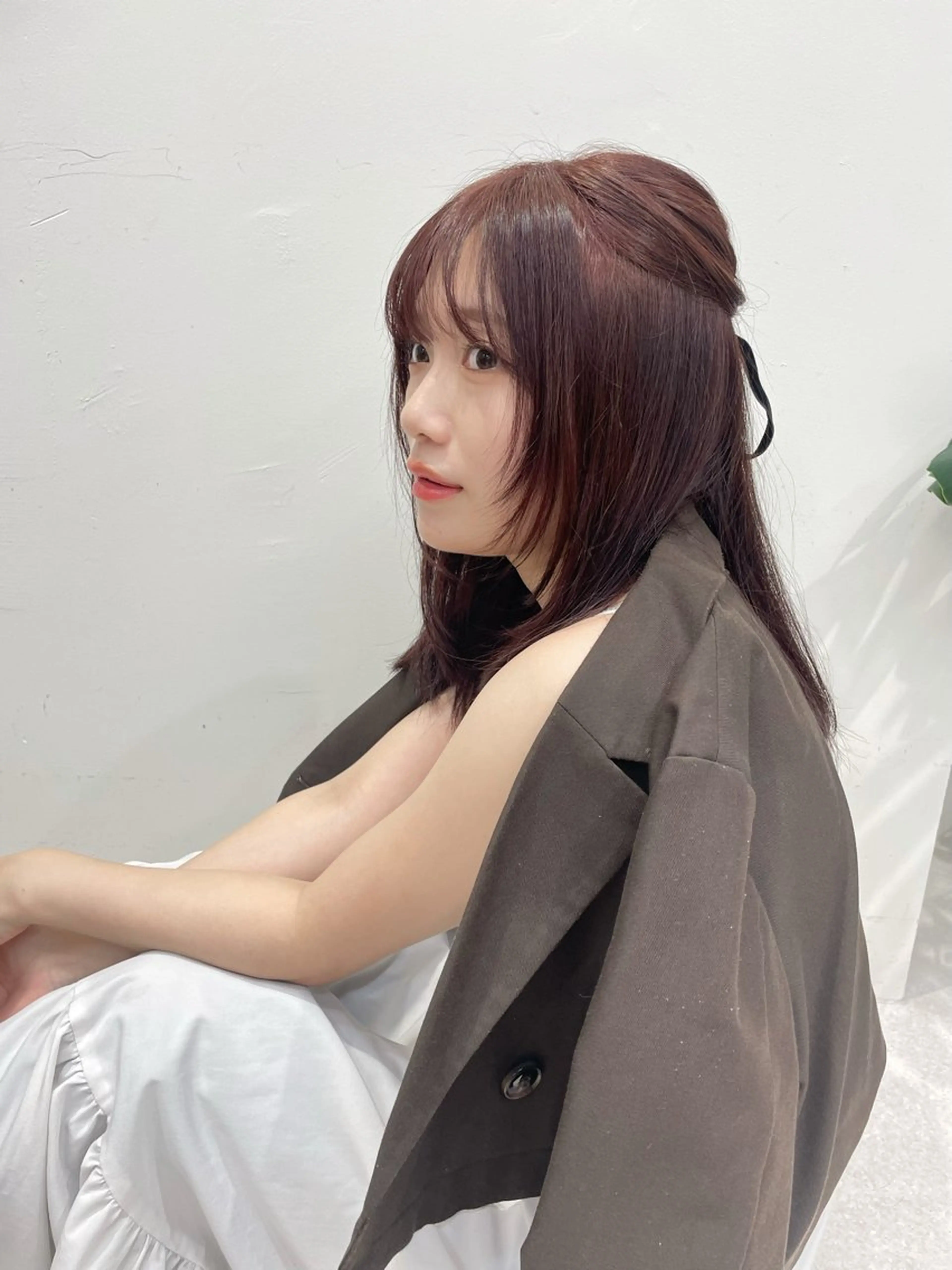 ミディアム カラー ヘアカラー トリートメント 透明感カラー 🩰あさのヘアスタイル