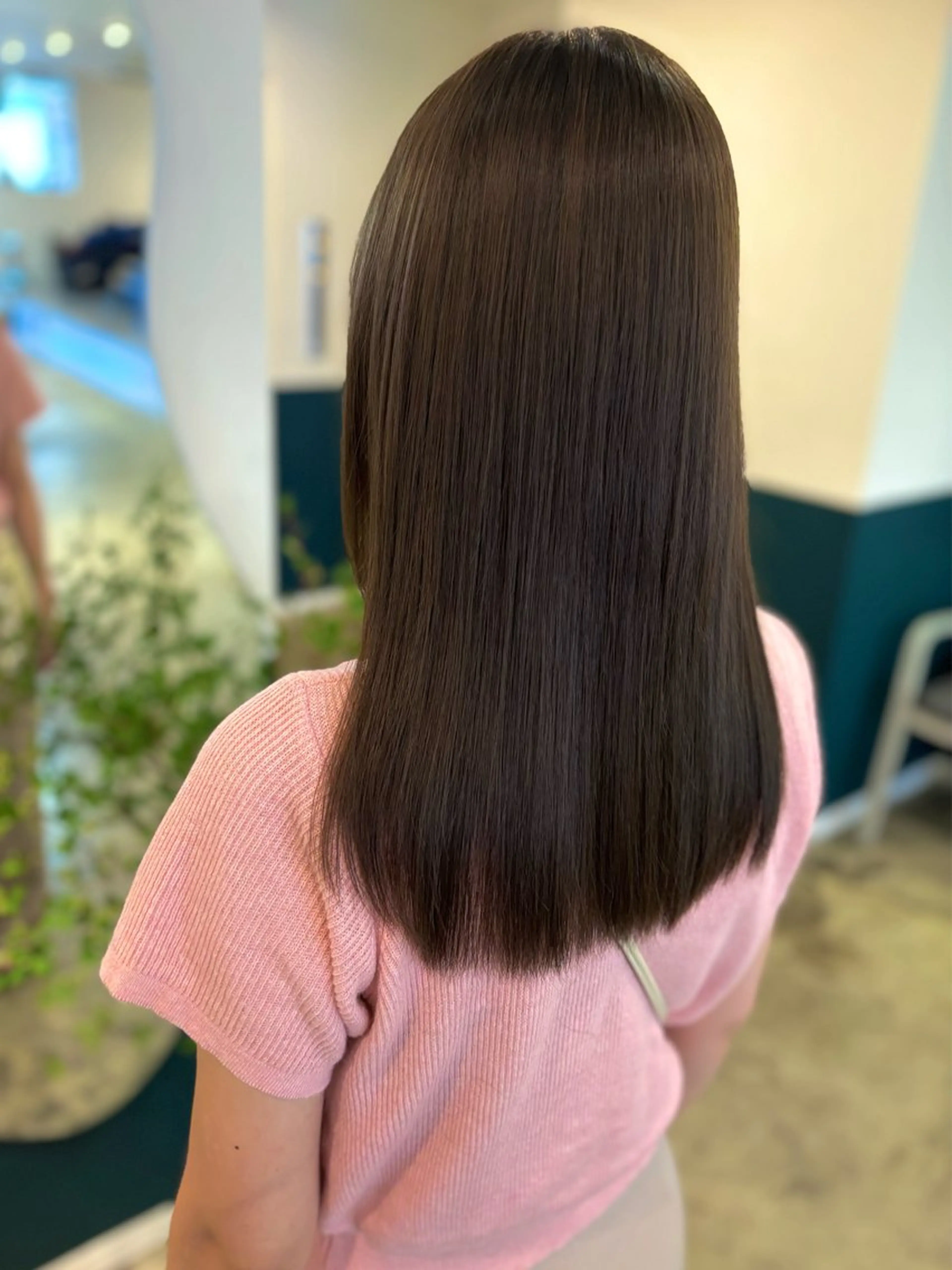 セミロング ヘアカラー トリートメント ☁️RIKA☁️ @ri2_____bのヘアスタイル