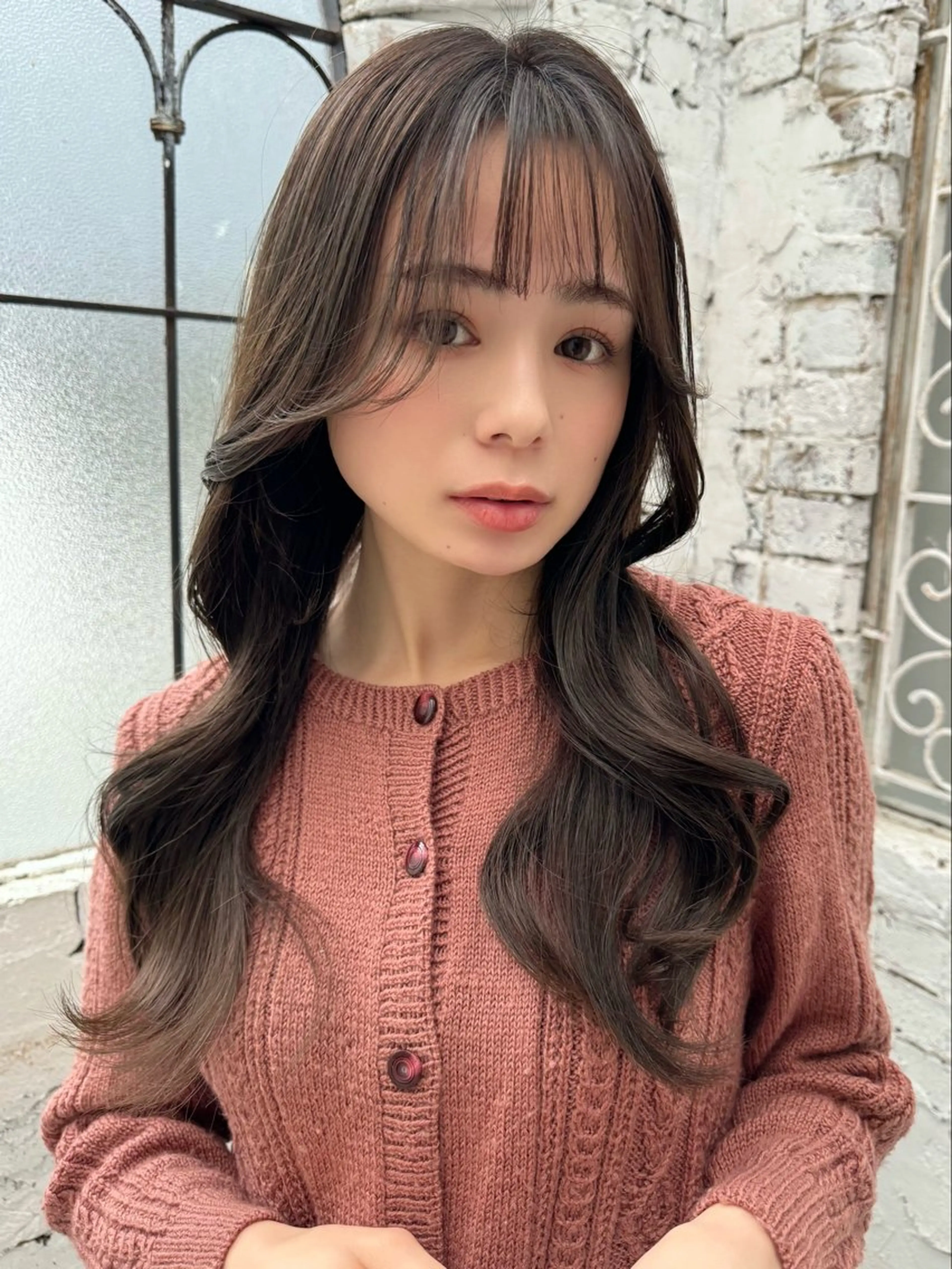 ロング カット ヘアカラー トリートメント 産休中2026.4月 復帰予定/野崎華代のヘアスタイル