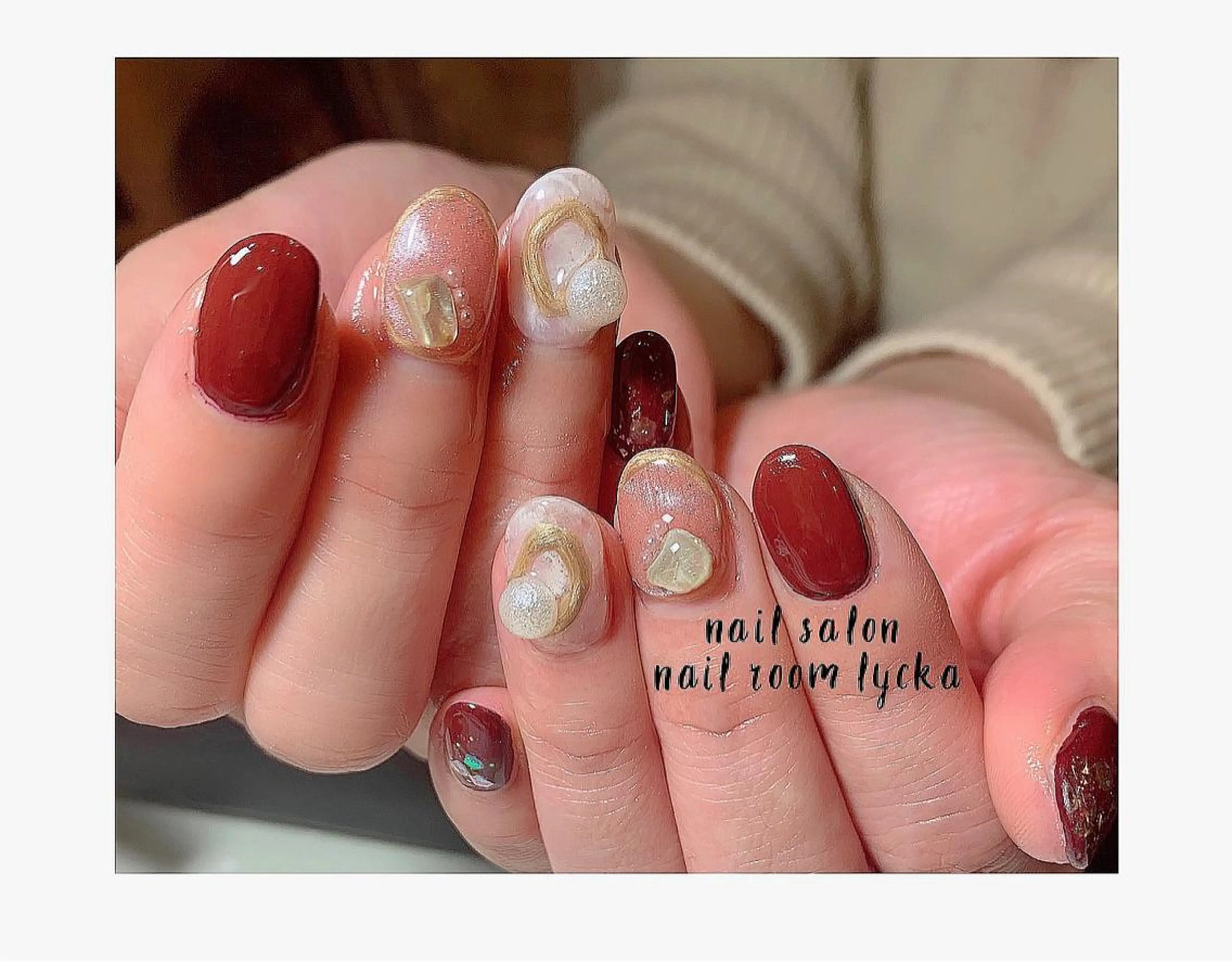 ネイル ﾈｲﾙﾙｰﾑﾘｯｶ 𝐦𝐚𝐲𝐮のネイルデザイン