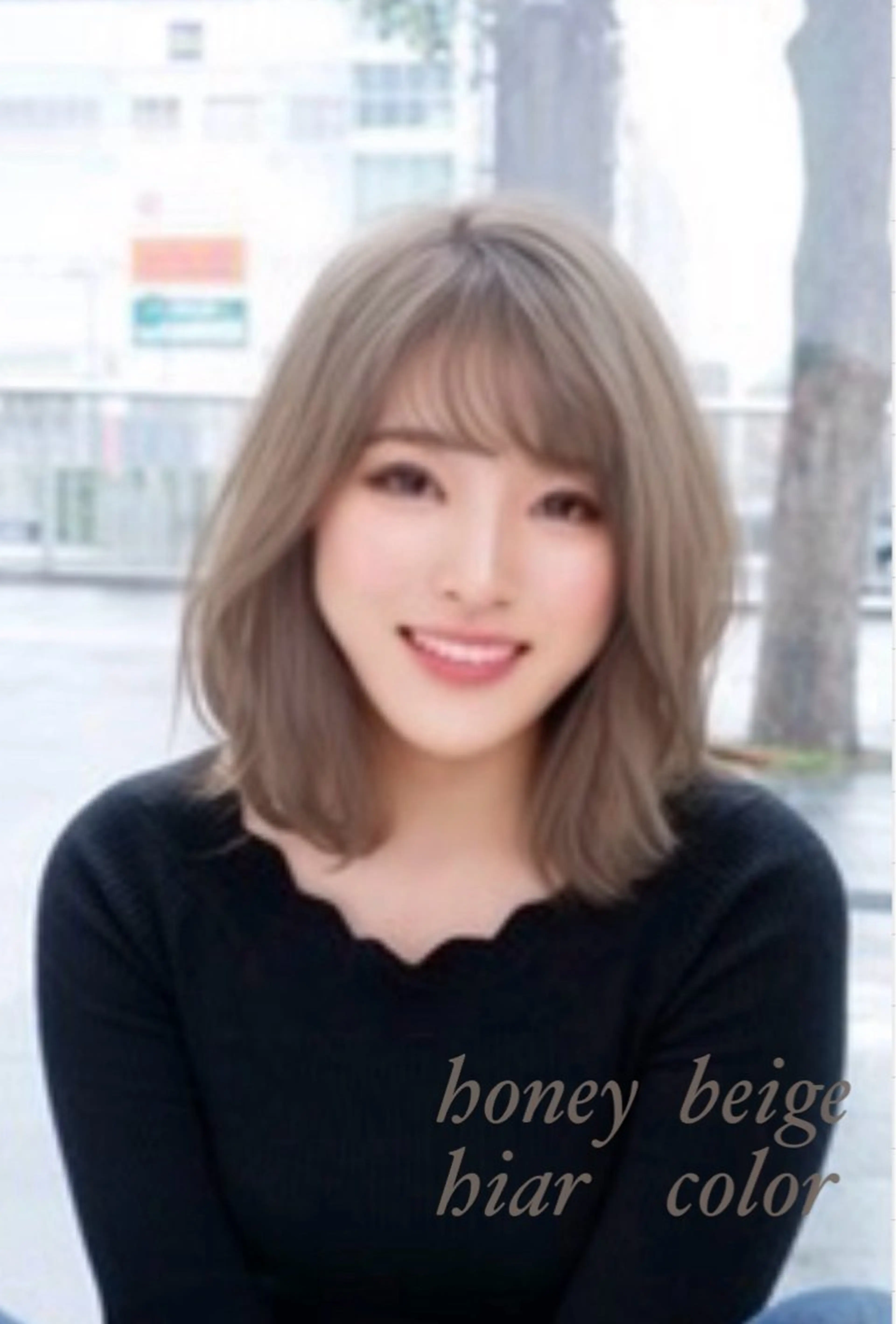 ミディアム カラー M.SLASH 辻 孝志のヘアスタイル