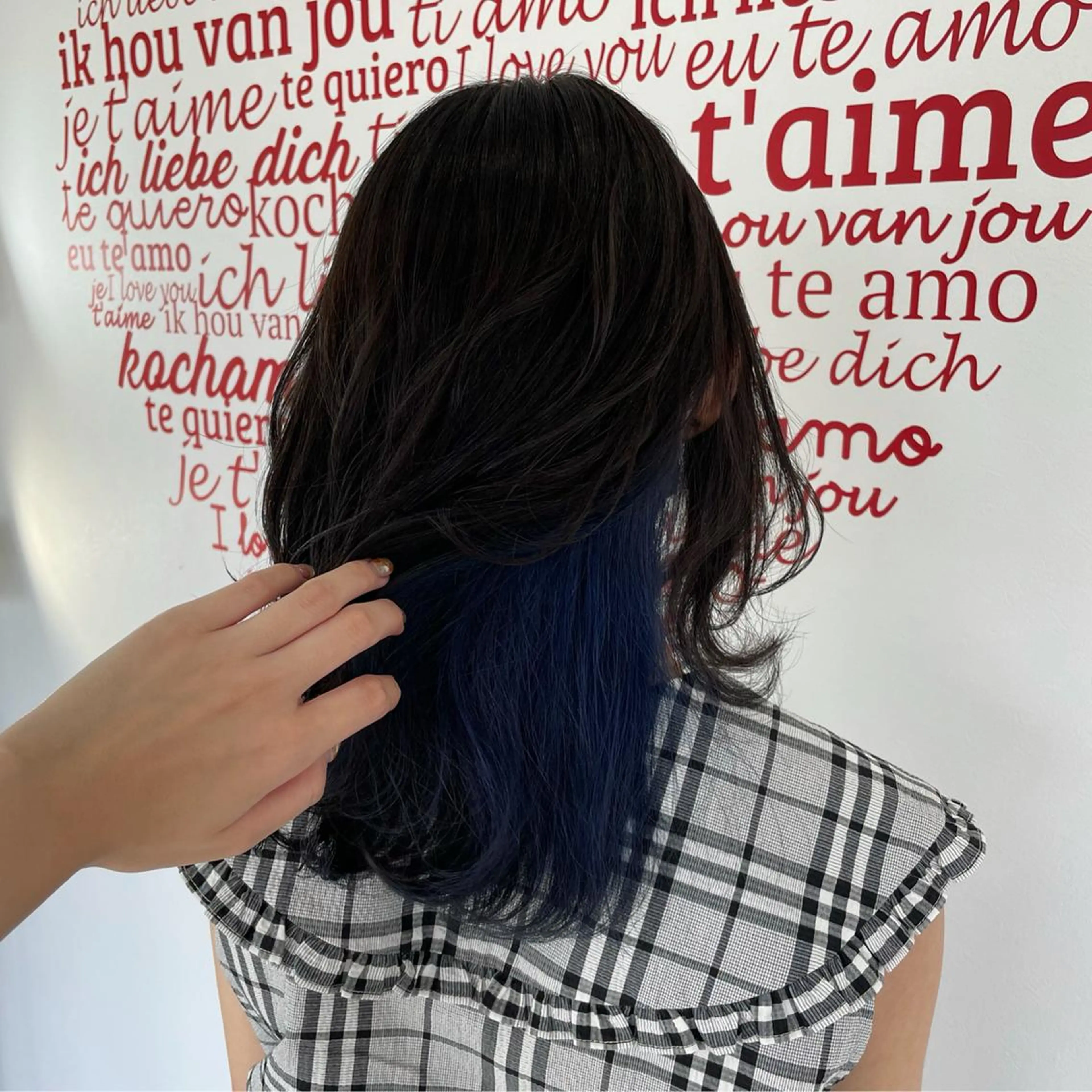 セミロング カラー ヘアアレンジ CREAPY所属・日向野 利菜のヘアスタイル