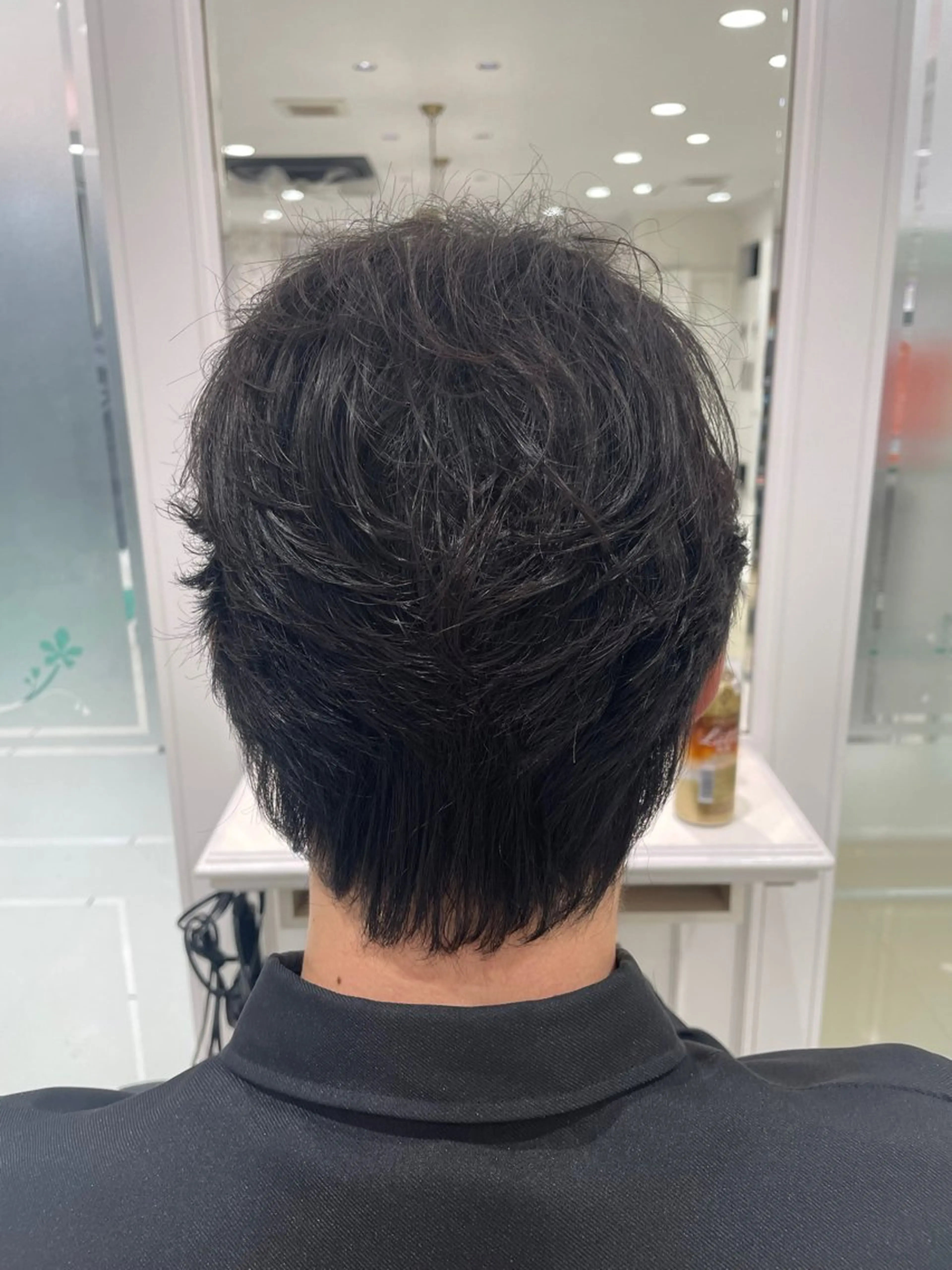 パーマ メンズ センターパート 川島爽楽のヘアスタイル