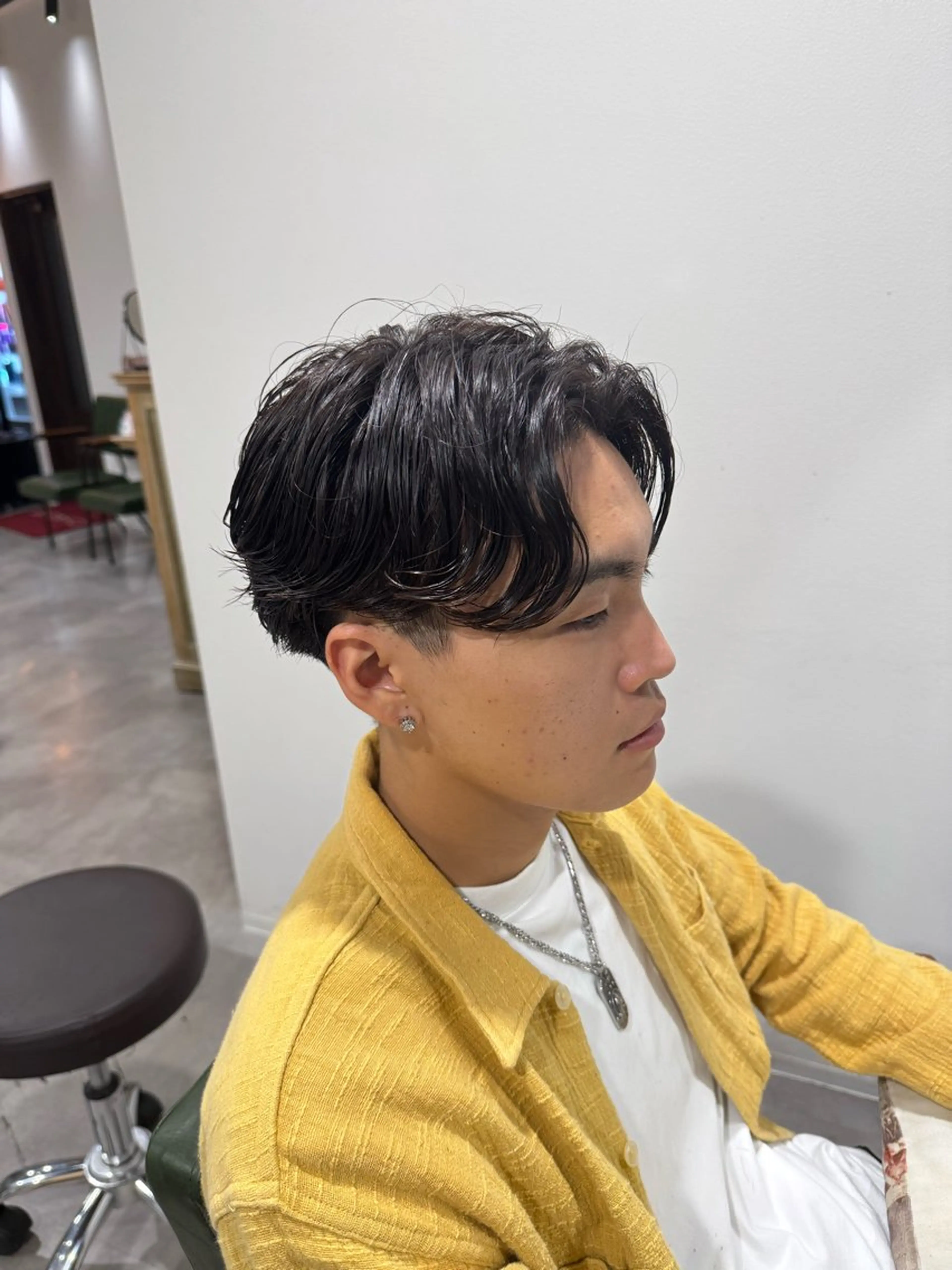 パーマ 平尾/艶カラー/ アッシュ系/中川誠大のヘアスタイル