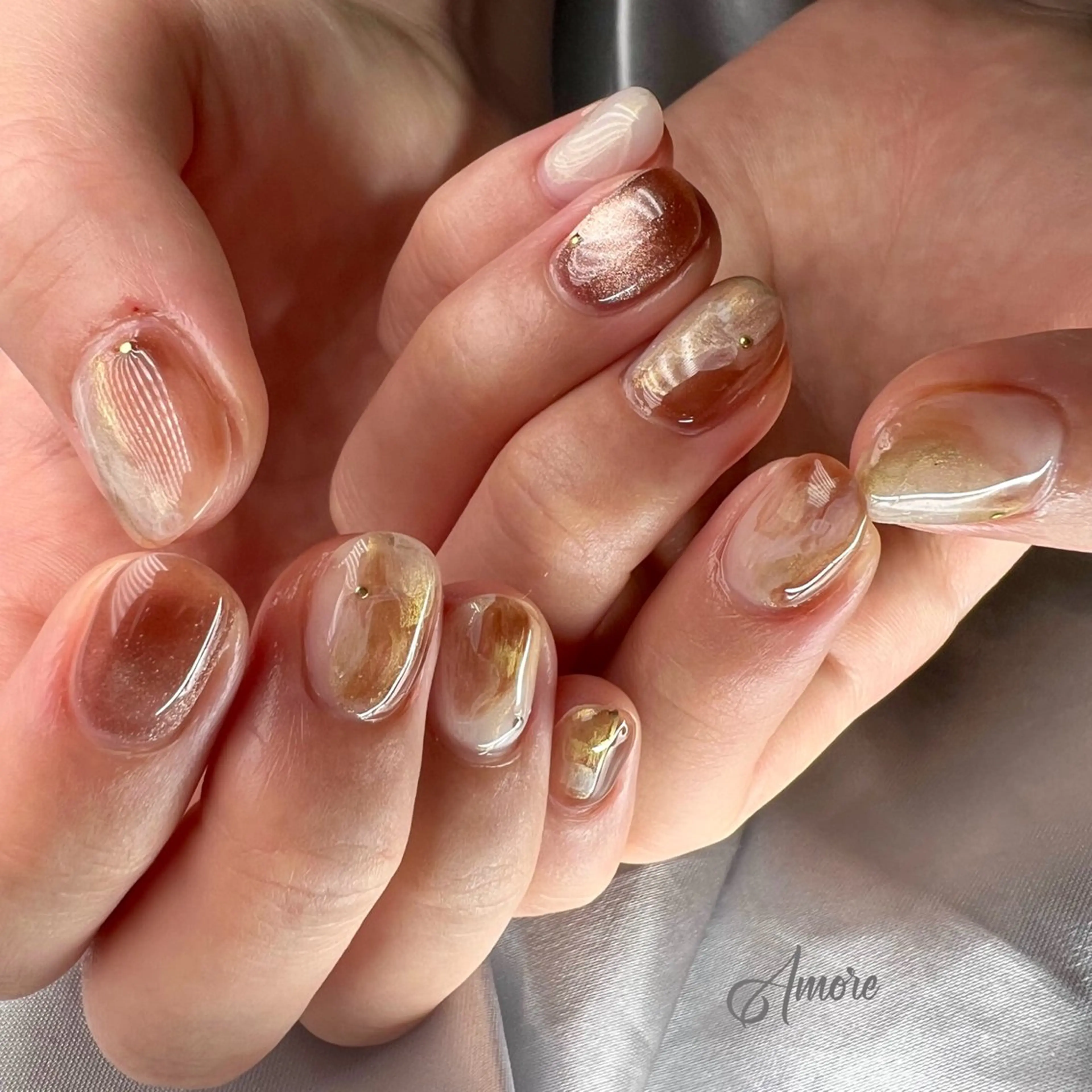 ネイル ジェルネイル 韓国ネイル パラジェル You kyehwaのネイルデザイン