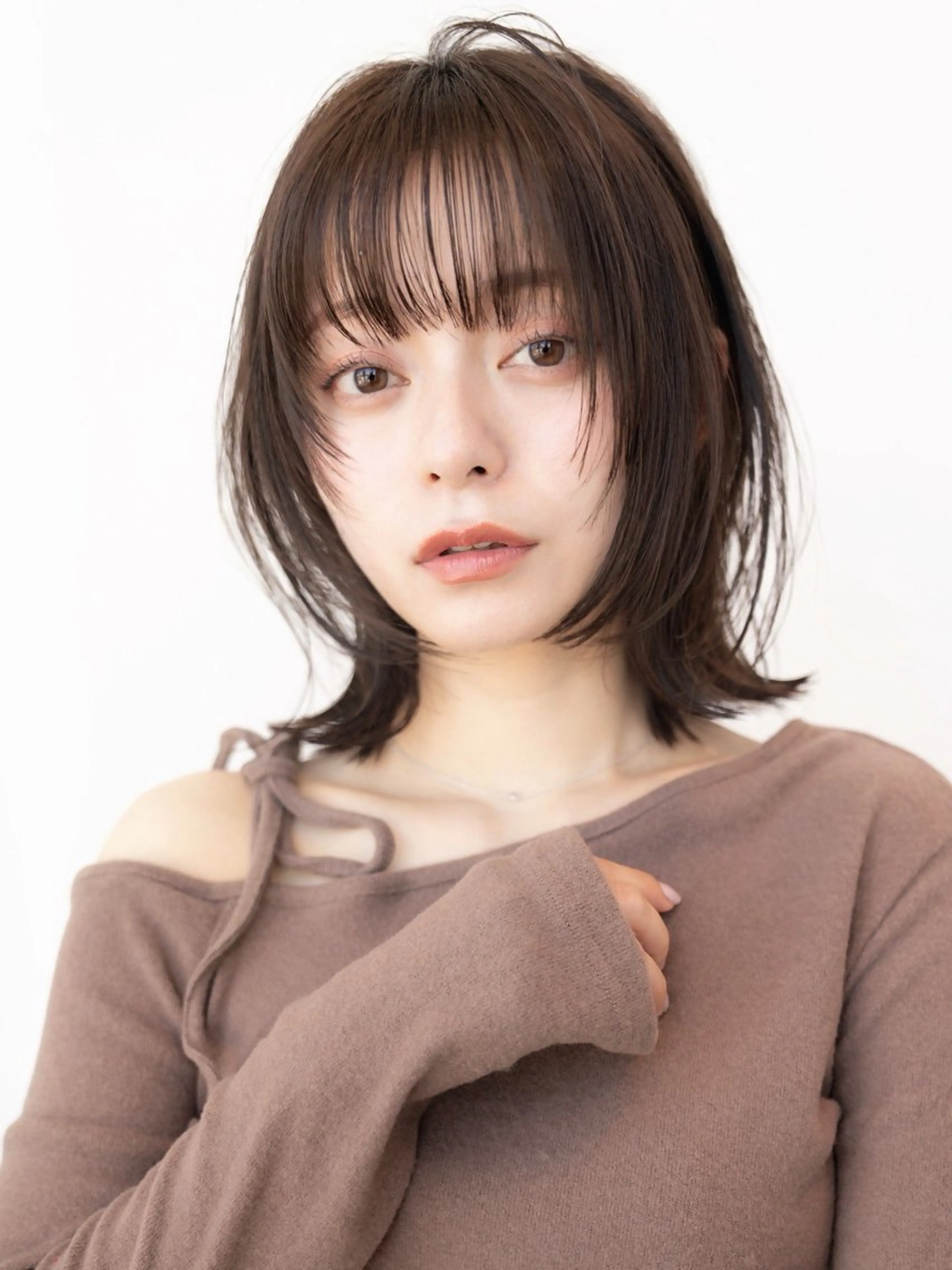 ミディアム カラー カット ヘアカラー トリートメント 🉐レイヤー/塩見 弘樹🉐渋谷のヘアスタイル