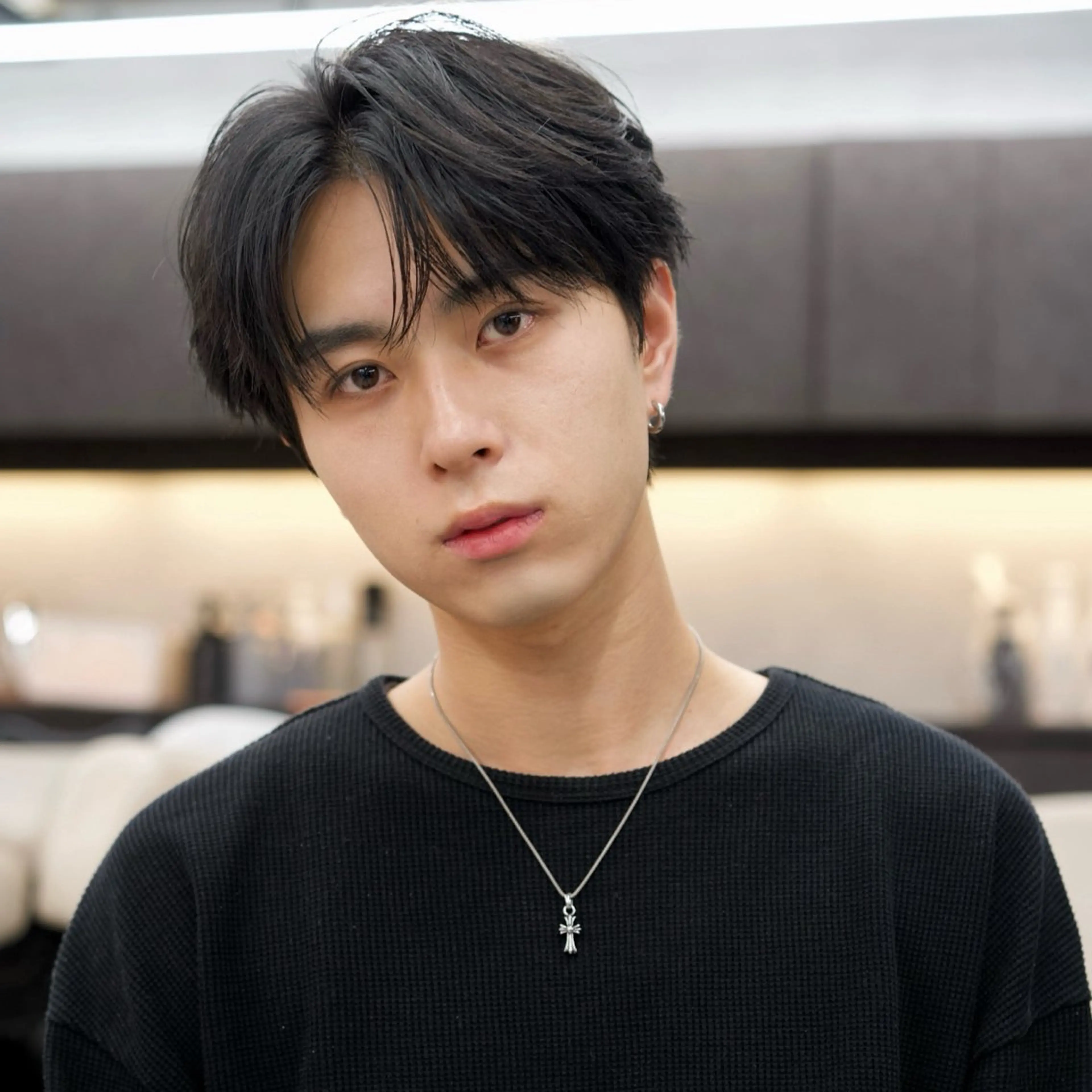 ショート パーマ くせ毛 縮毛矯正 メンズ縮毛矯正/折羽 翔也のヘアスタイル