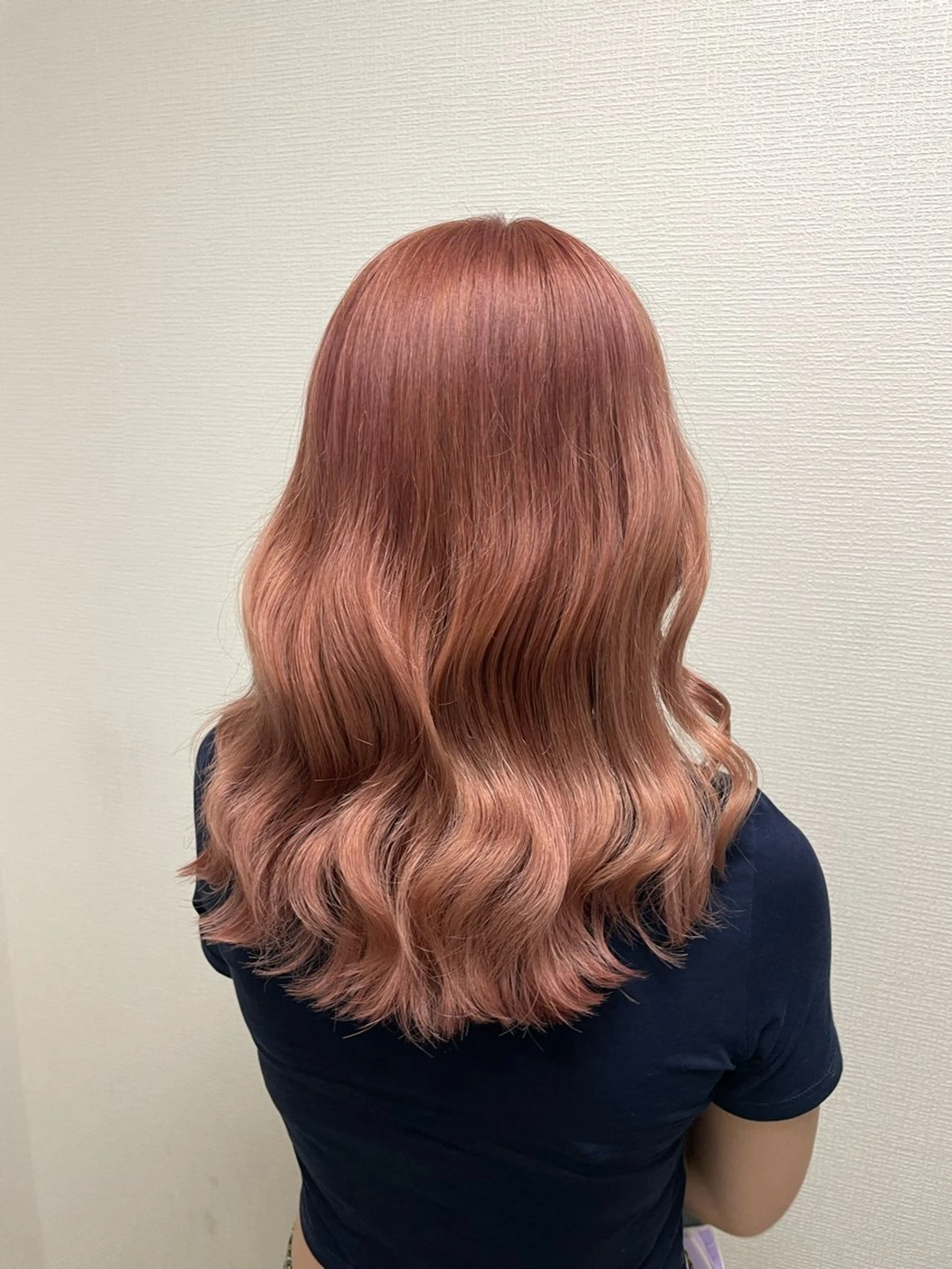 セミロング カラー ピンクカラー ヘアカラー トリートメント ヘッドスパ ヘアセット ❄最強かわいいカラー ❄️MINA❄️のヘアスタイル