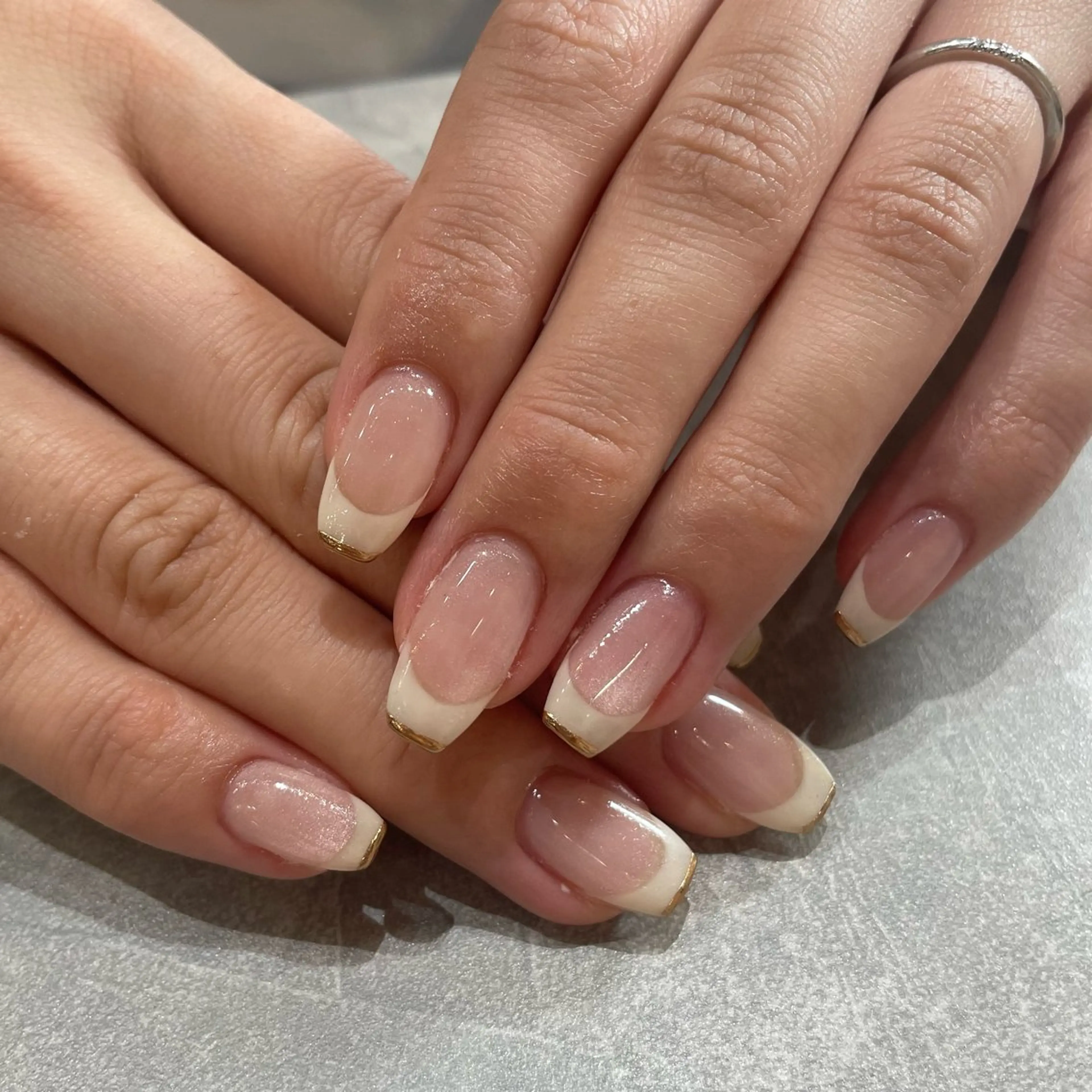 ネイル フレンチネイル オフィスネイル P-BOX所属・NENE／Insta p_box_neneのネイルデザイン