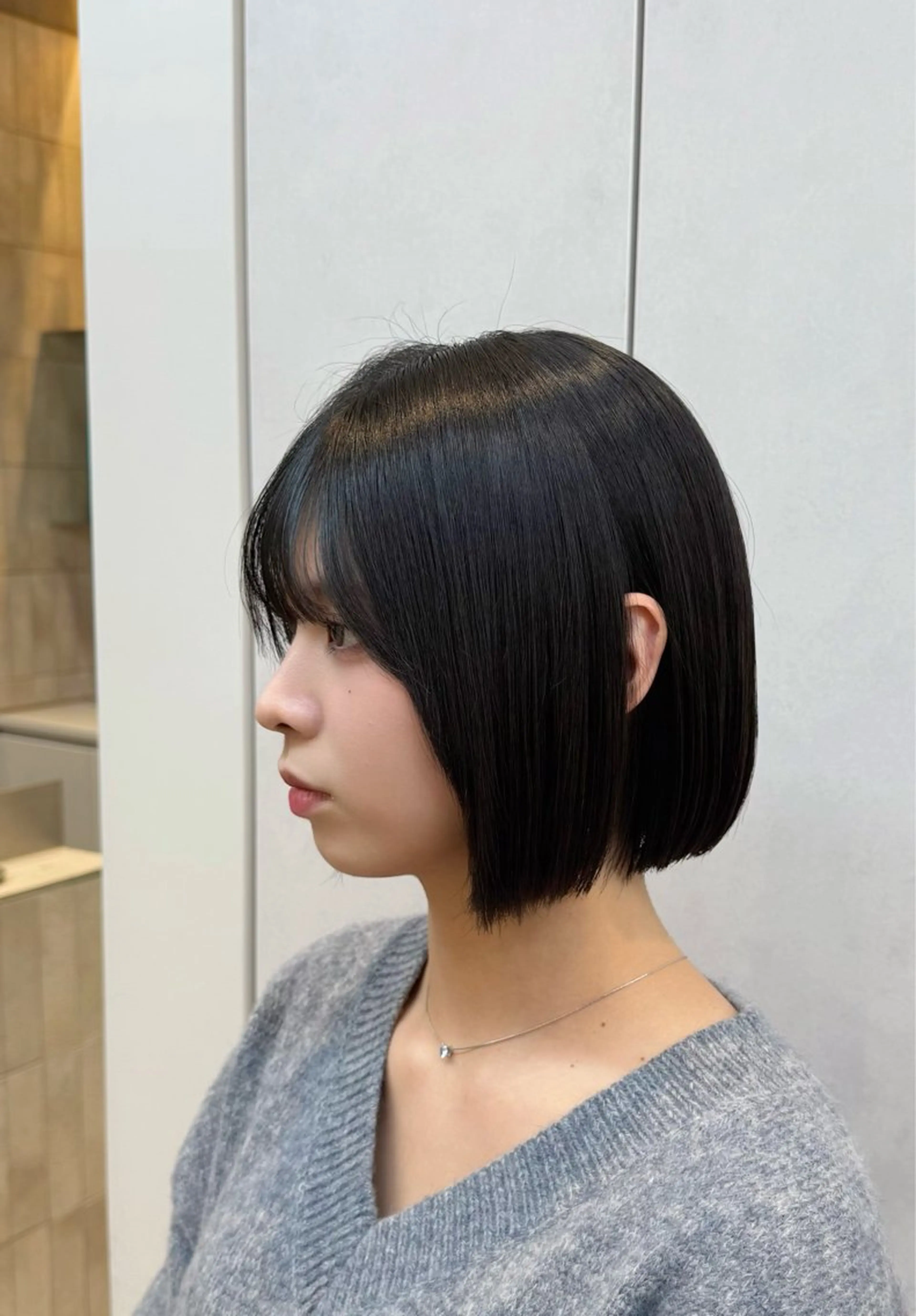 ミディアム カット ヘアカラー トリートメント Hello by Sea所属・レイヤー/艶髪/ボブ /くびれ/伊藤　勇司のヘアスタイル