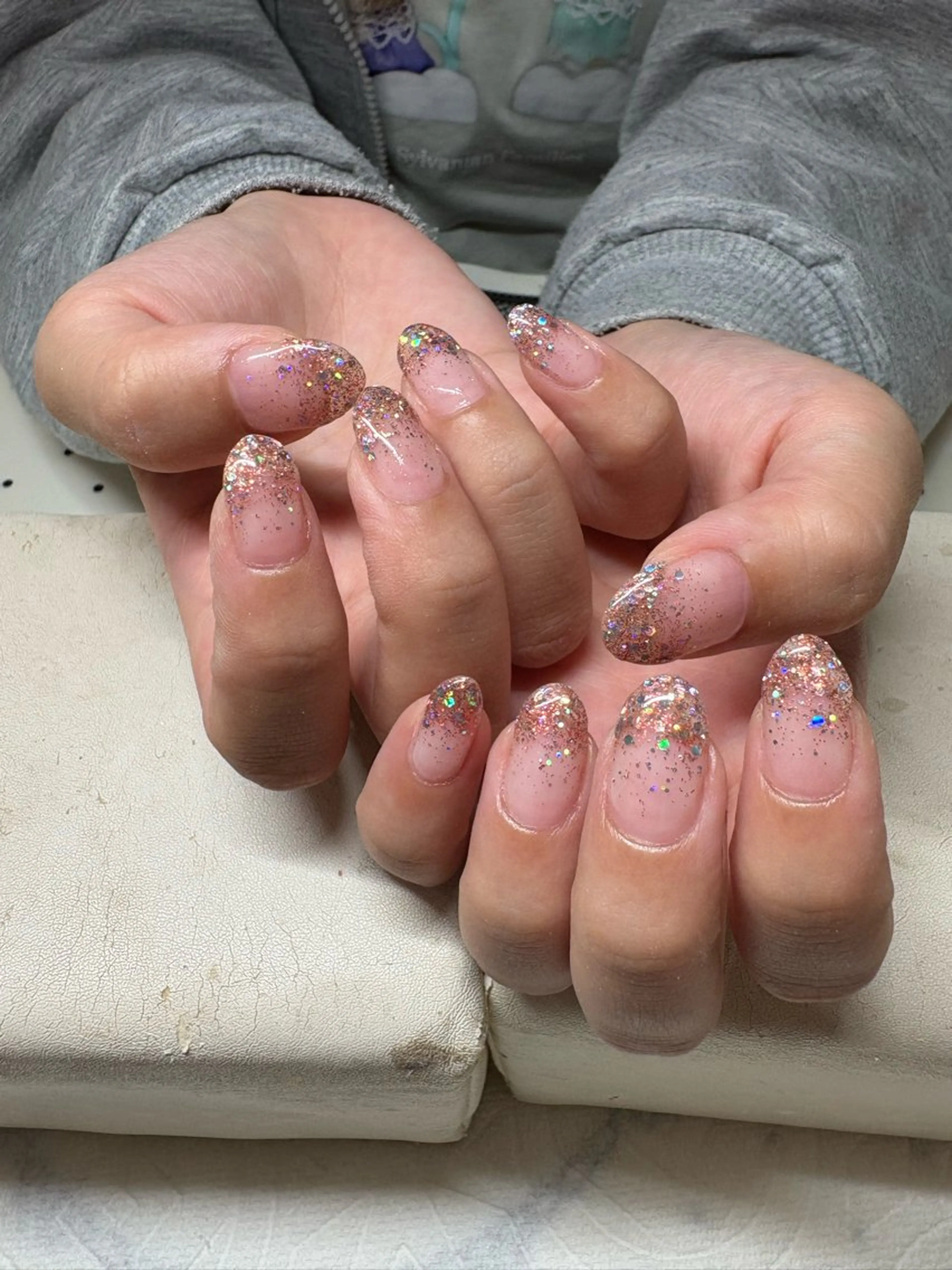 ネイル キラキラネイル ピンク Can I Dressy前橋小相木店所属・井上 あやのネイルデザイン